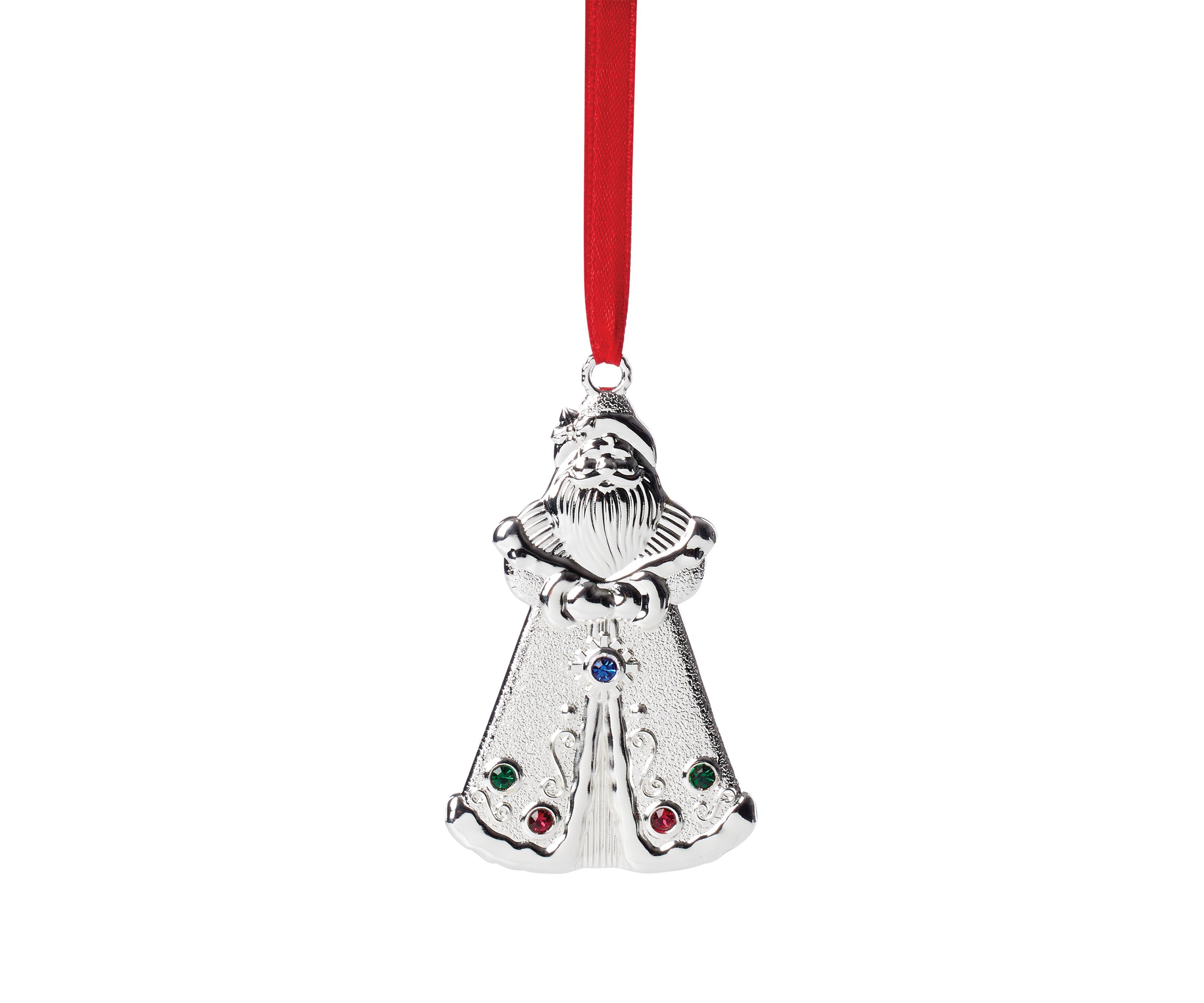 Jeweled Santa Ornament