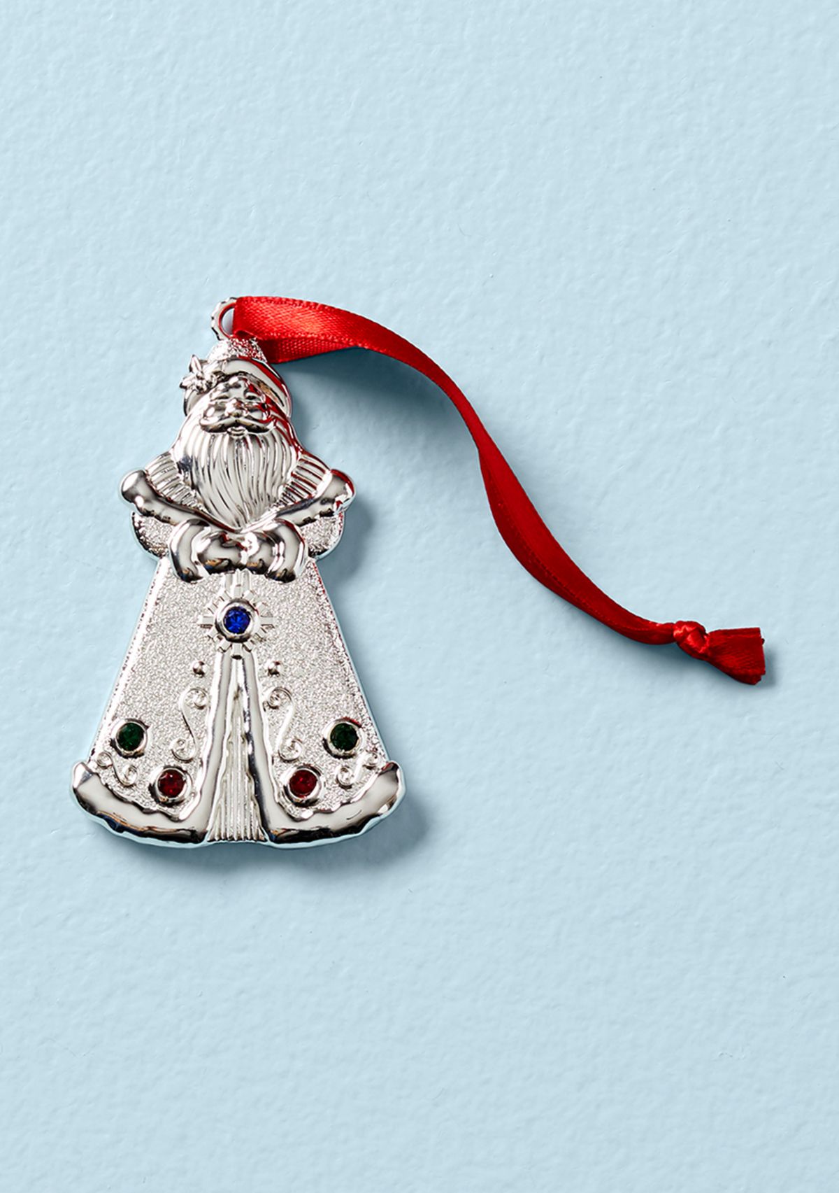 Jeweled Santa Ornament
