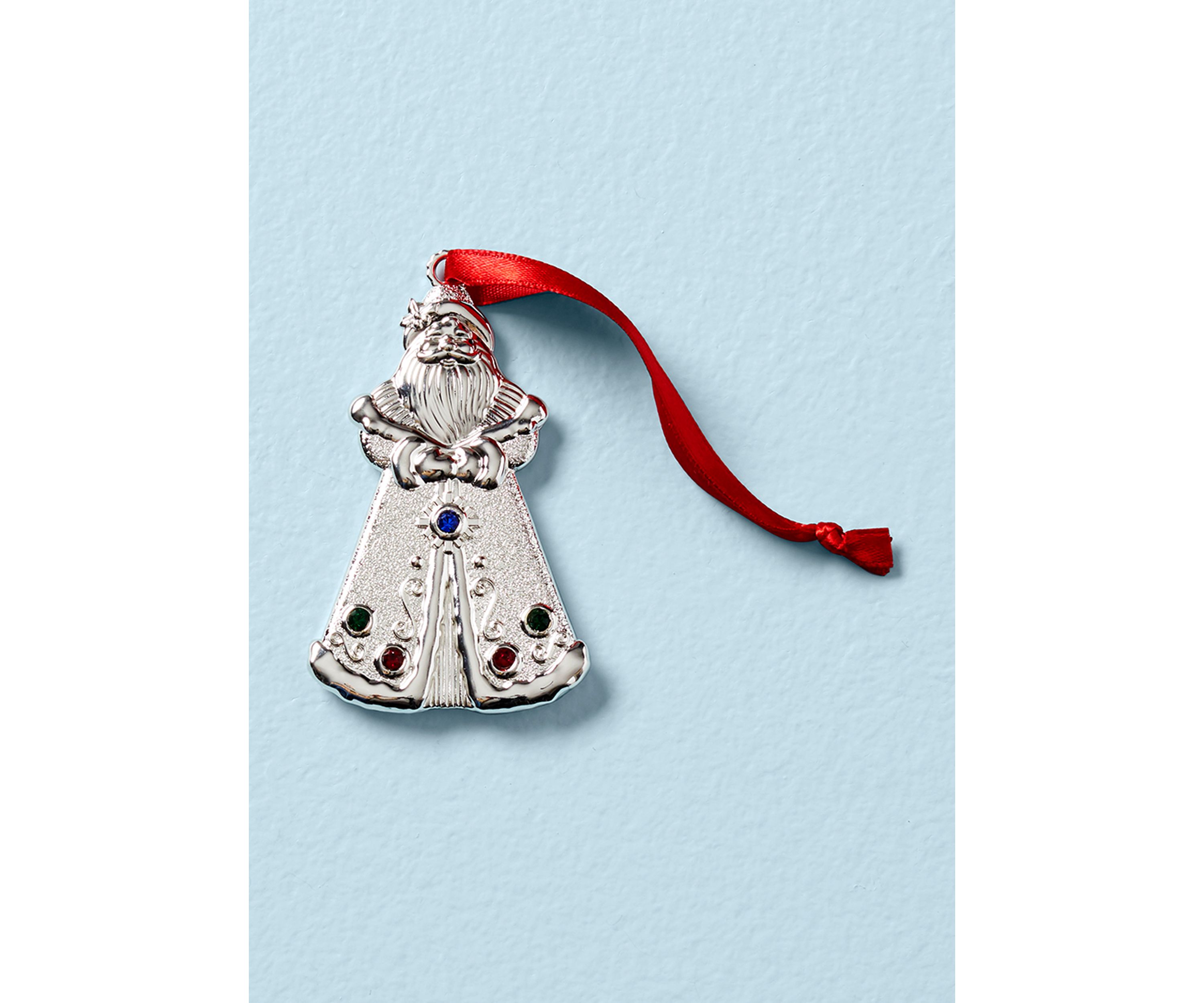 Jeweled Santa Ornament