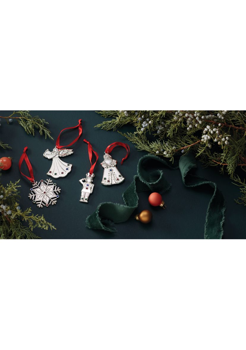 Jeweled Santa Ornament