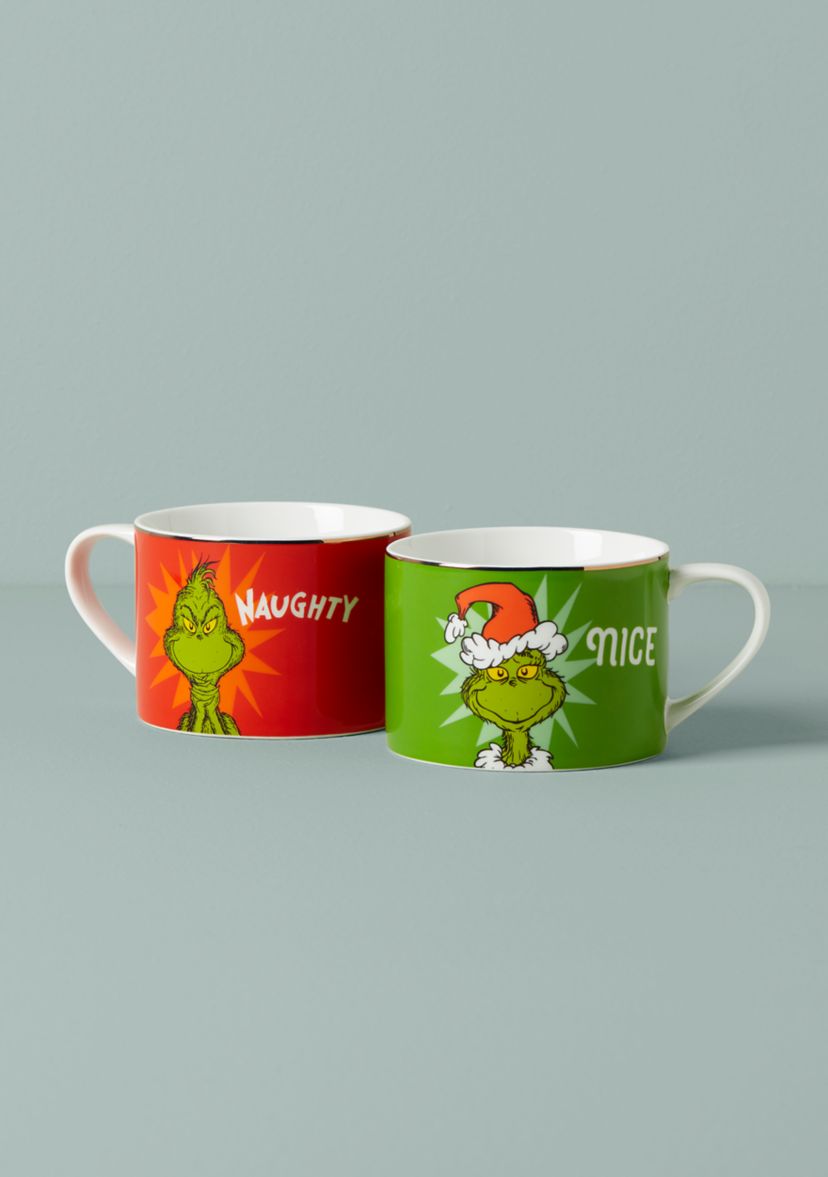 Grinchie Gifts Naughty & Nice Mug Set