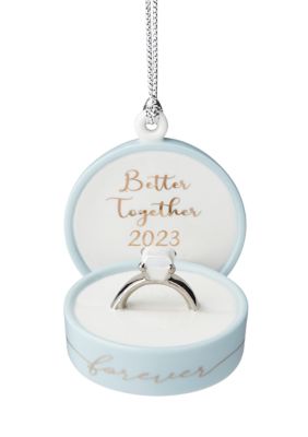 Lenox 2023 Together Forever Ring Box Ornament