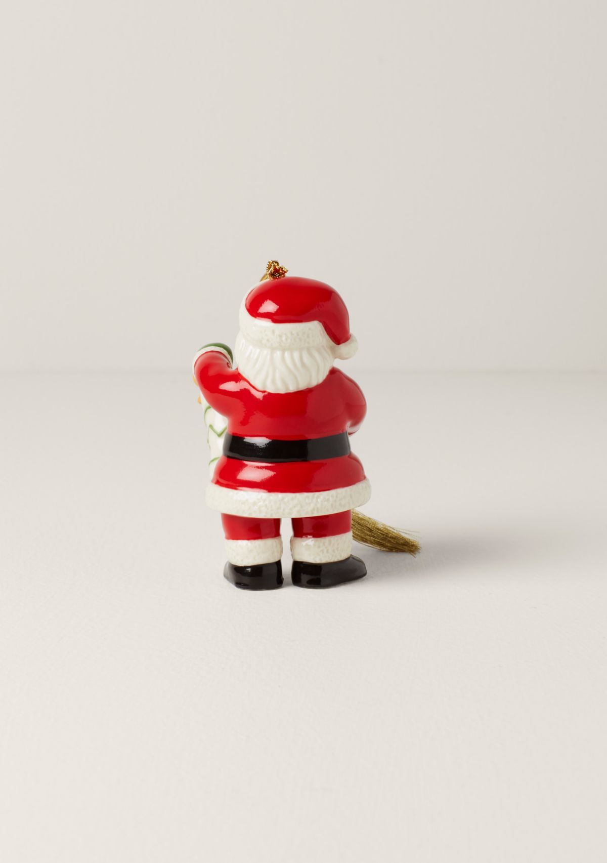 African American Santa & Stocking Ornament