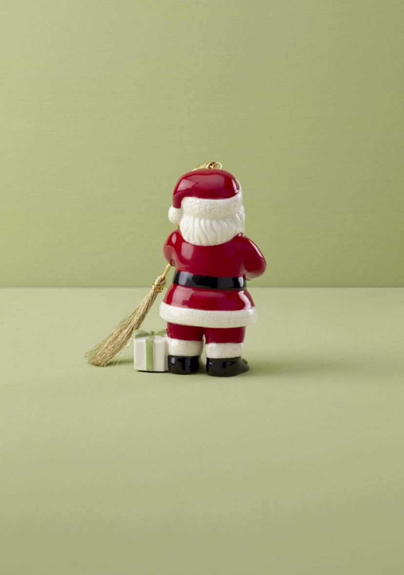2024 Santa With Pickle & Candy Cane Ornament
