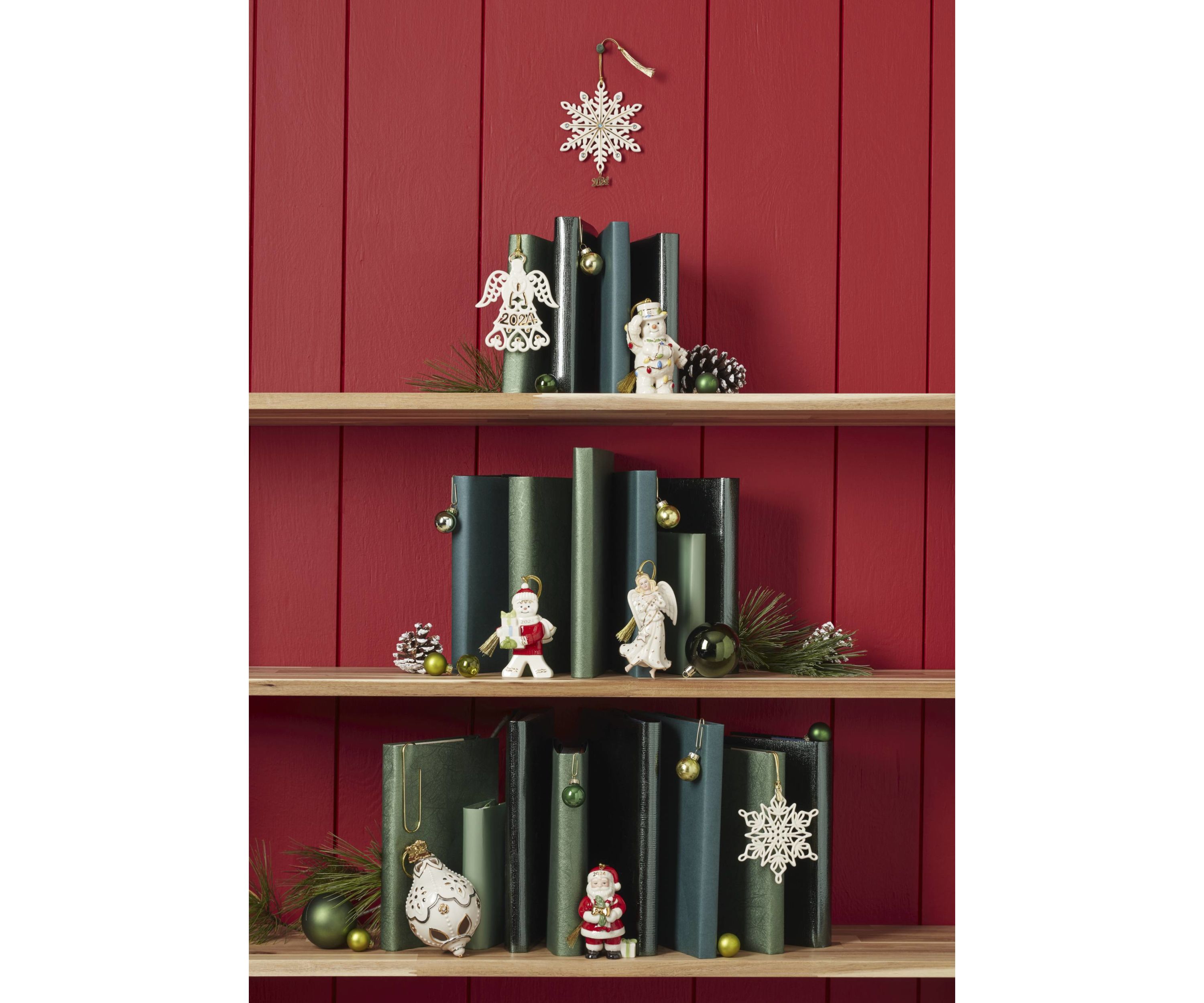 2024 Santa With Pickle & Candy Cane Ornament