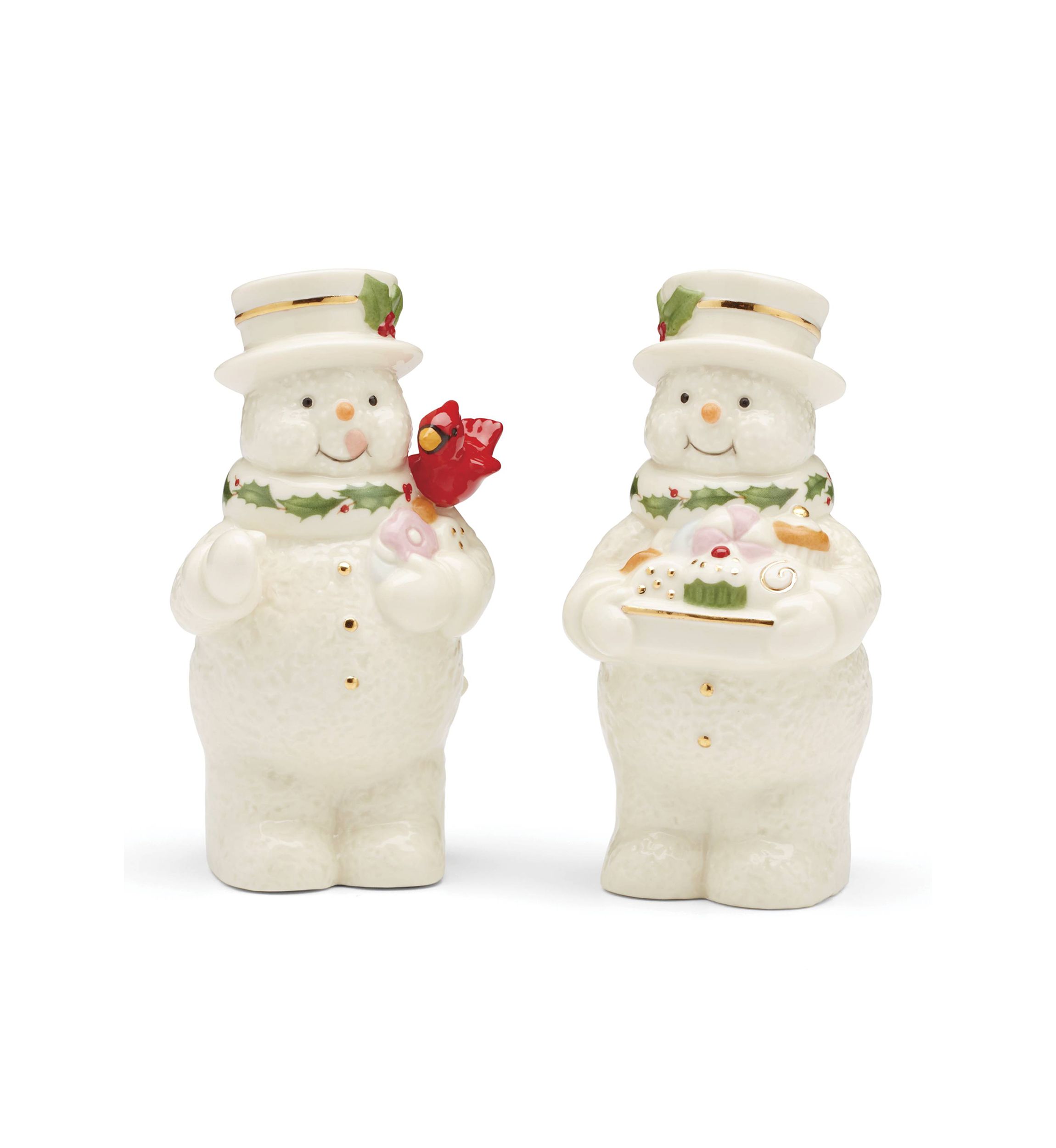 Happy Holly Days Snowmen Salt & Pepper Set