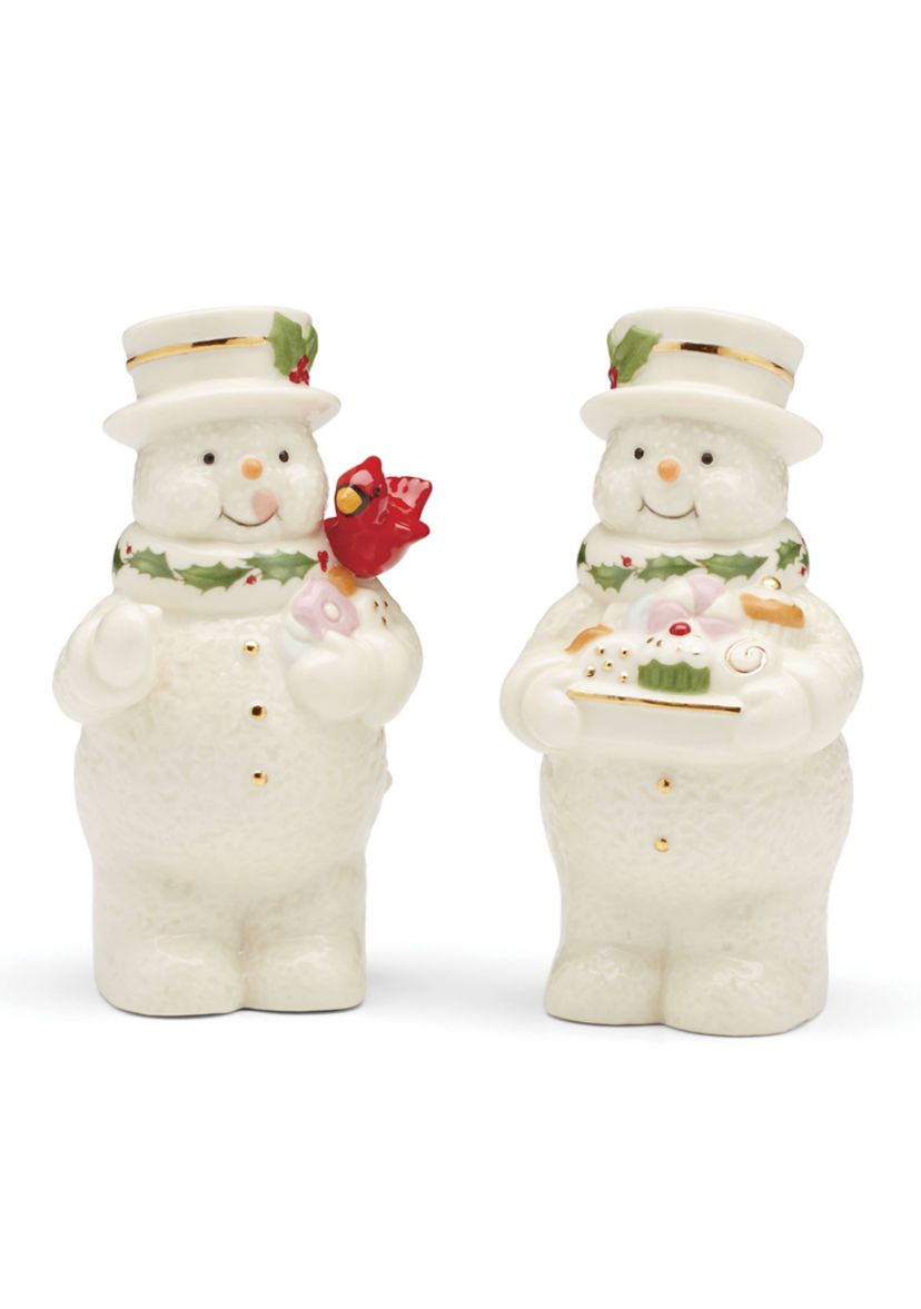 Happy Holly Days Snowmen Salt & Pepper Set