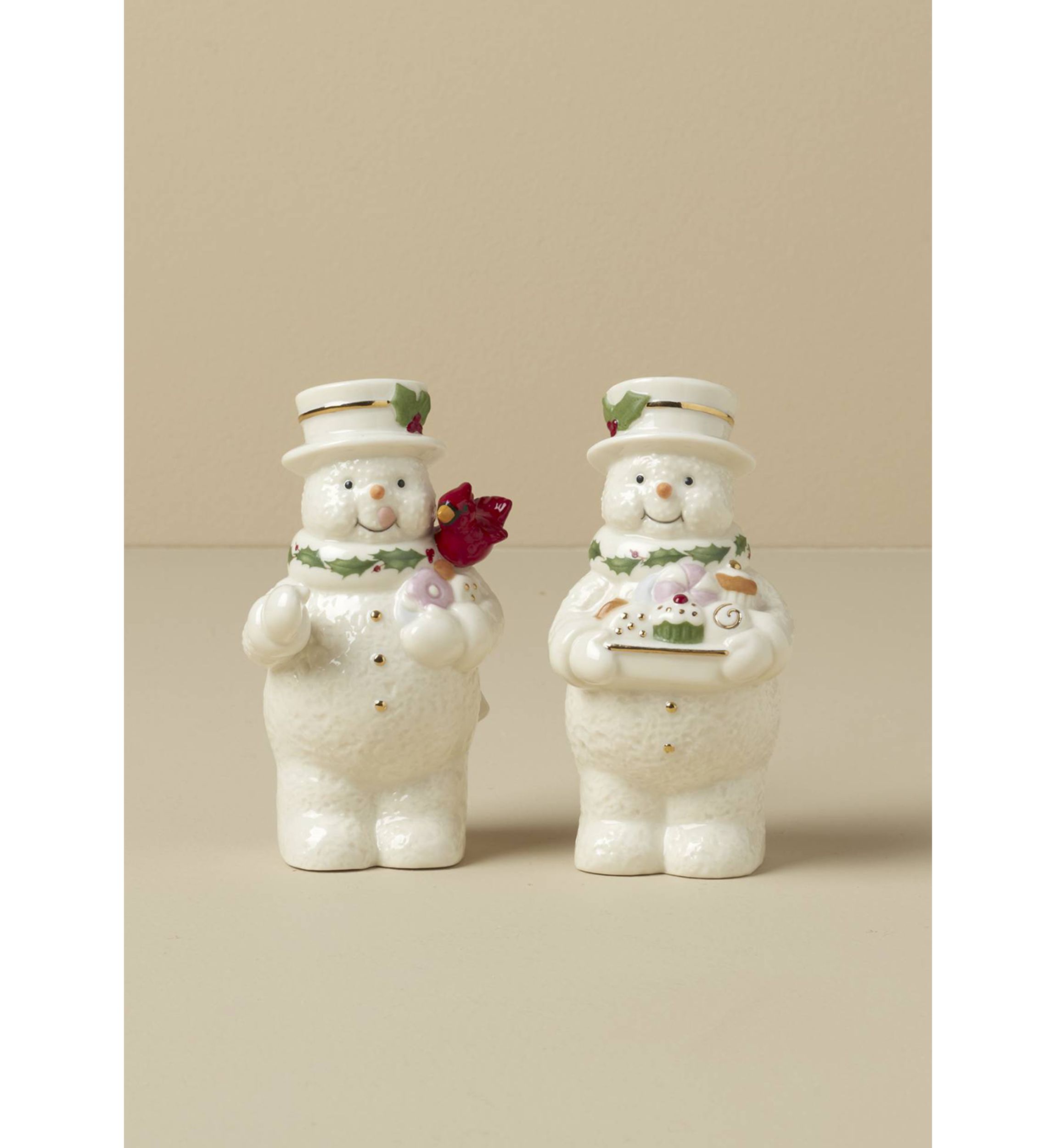 Happy Holly Days Snowmen Salt & Pepper Set