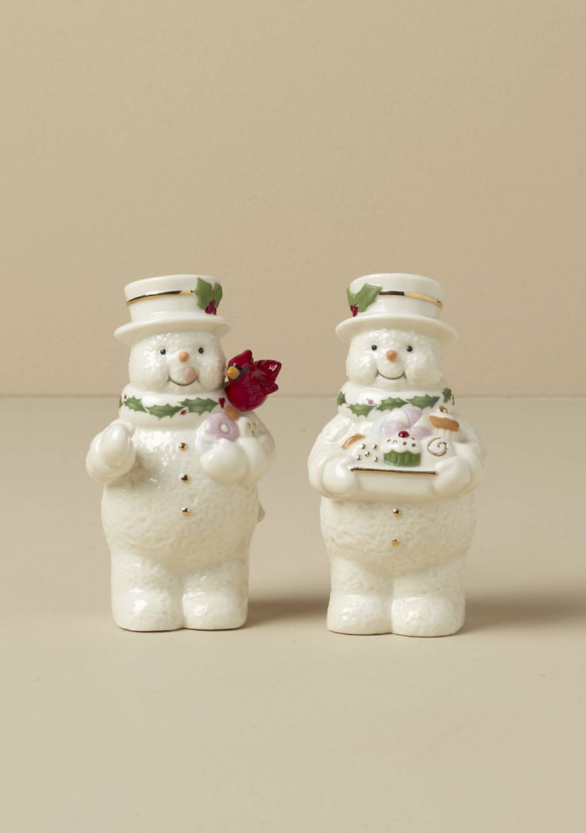 Happy Holly Days Snowmen Salt & Pepper Set