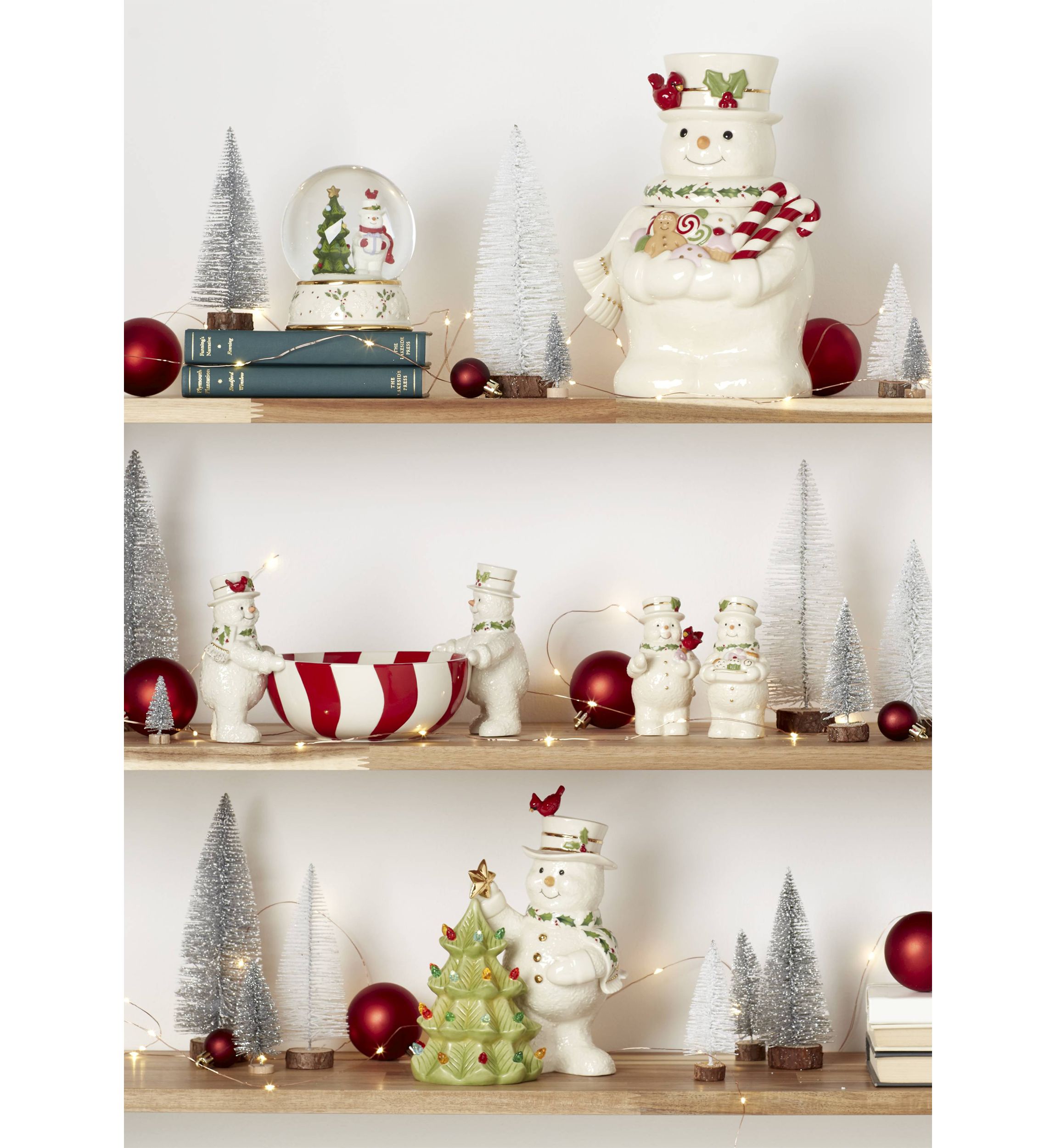 Happy Holly Days Snowmen Salt & Pepper Set