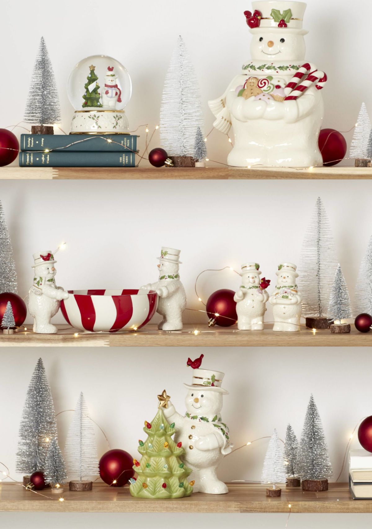 Happy Holly Days Snowman Cookie Jar