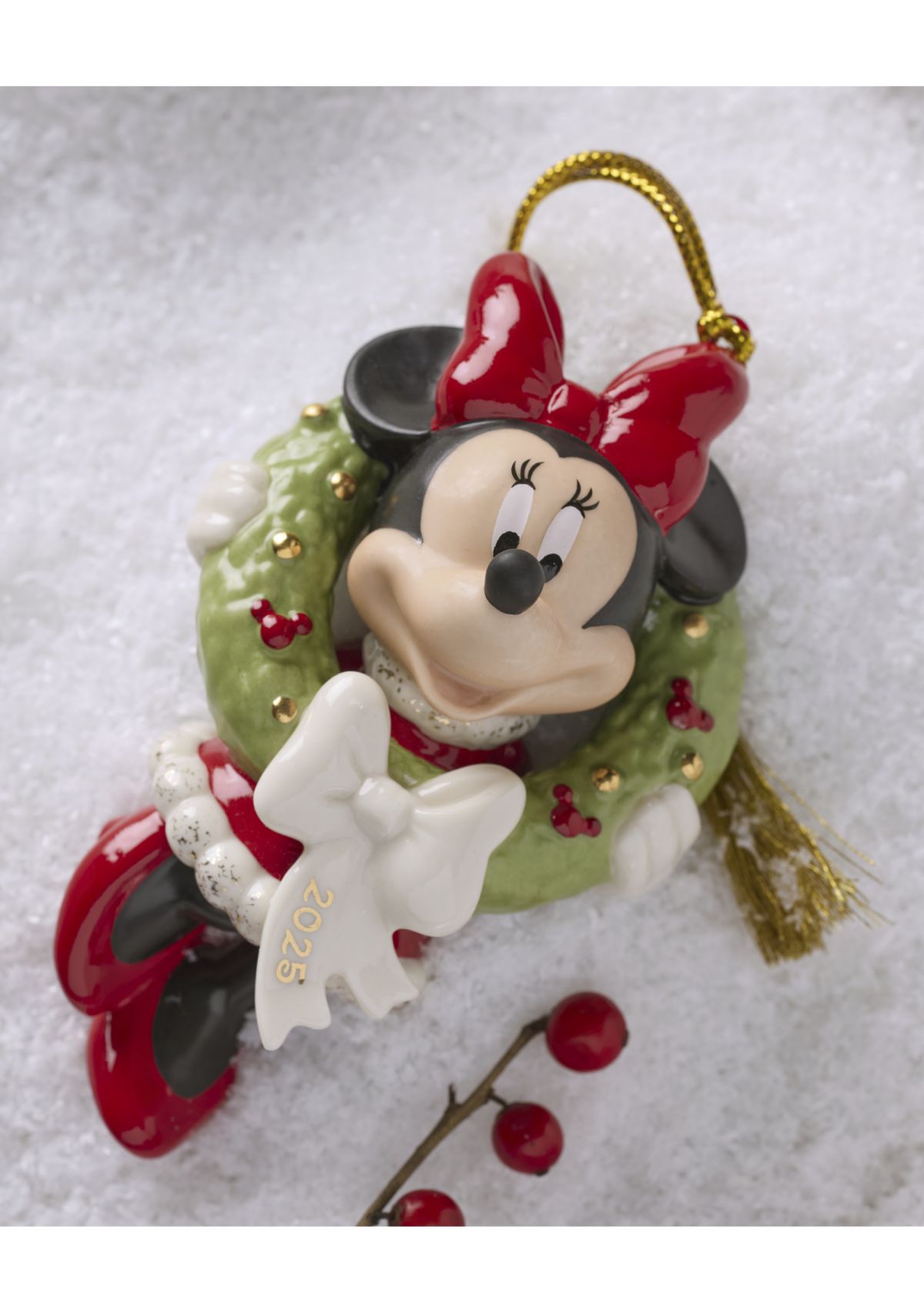 2025 Minnie with Wreath Ornament 