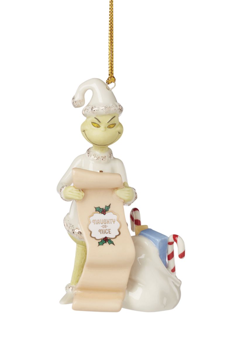Grinch with List Ornament