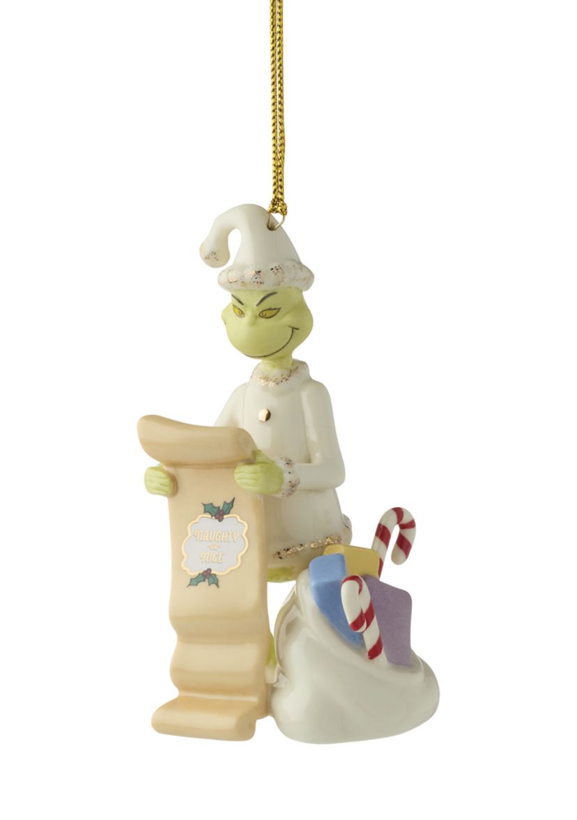 Grinch with List Ornament