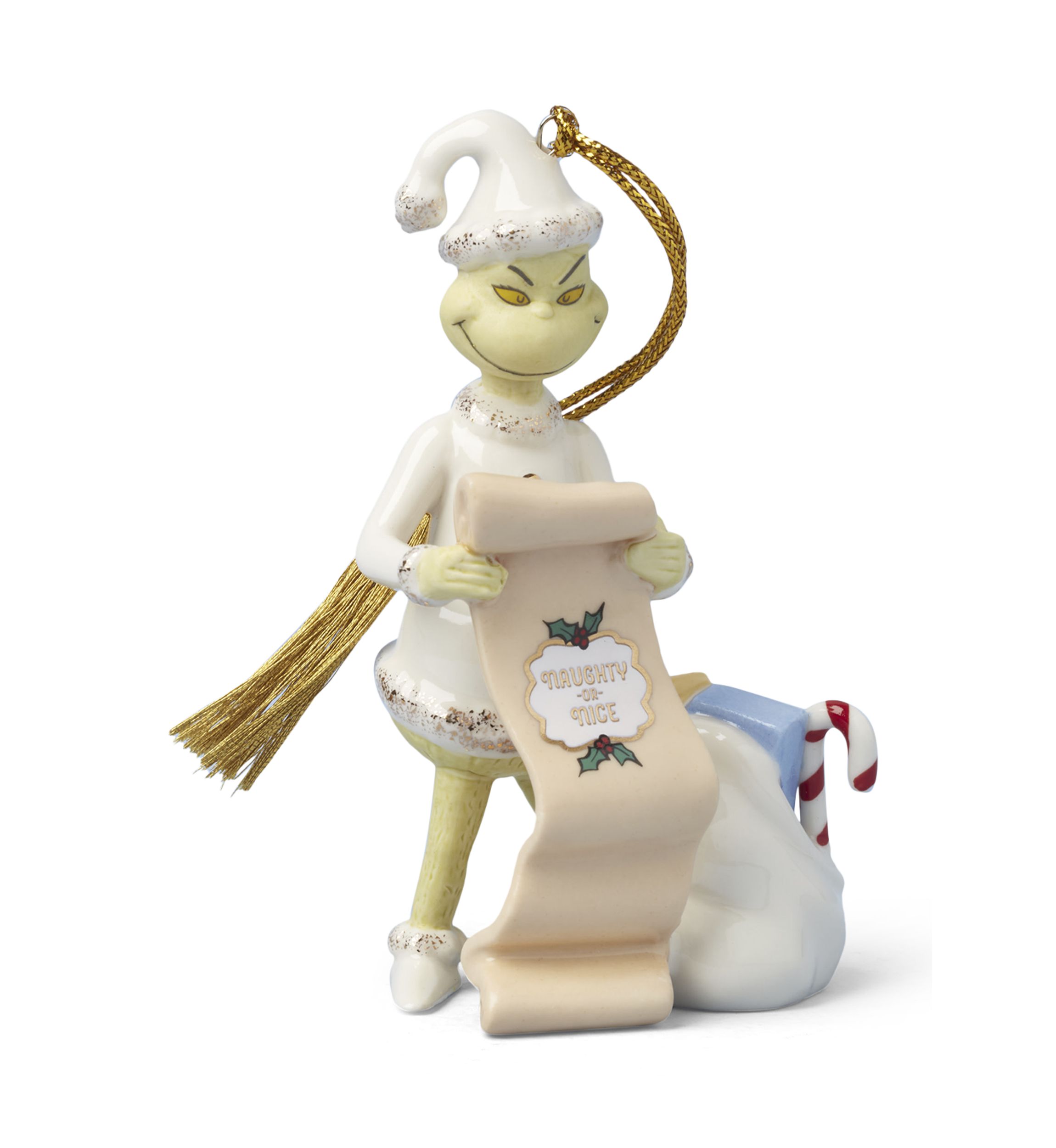 Grinch with List Ornament