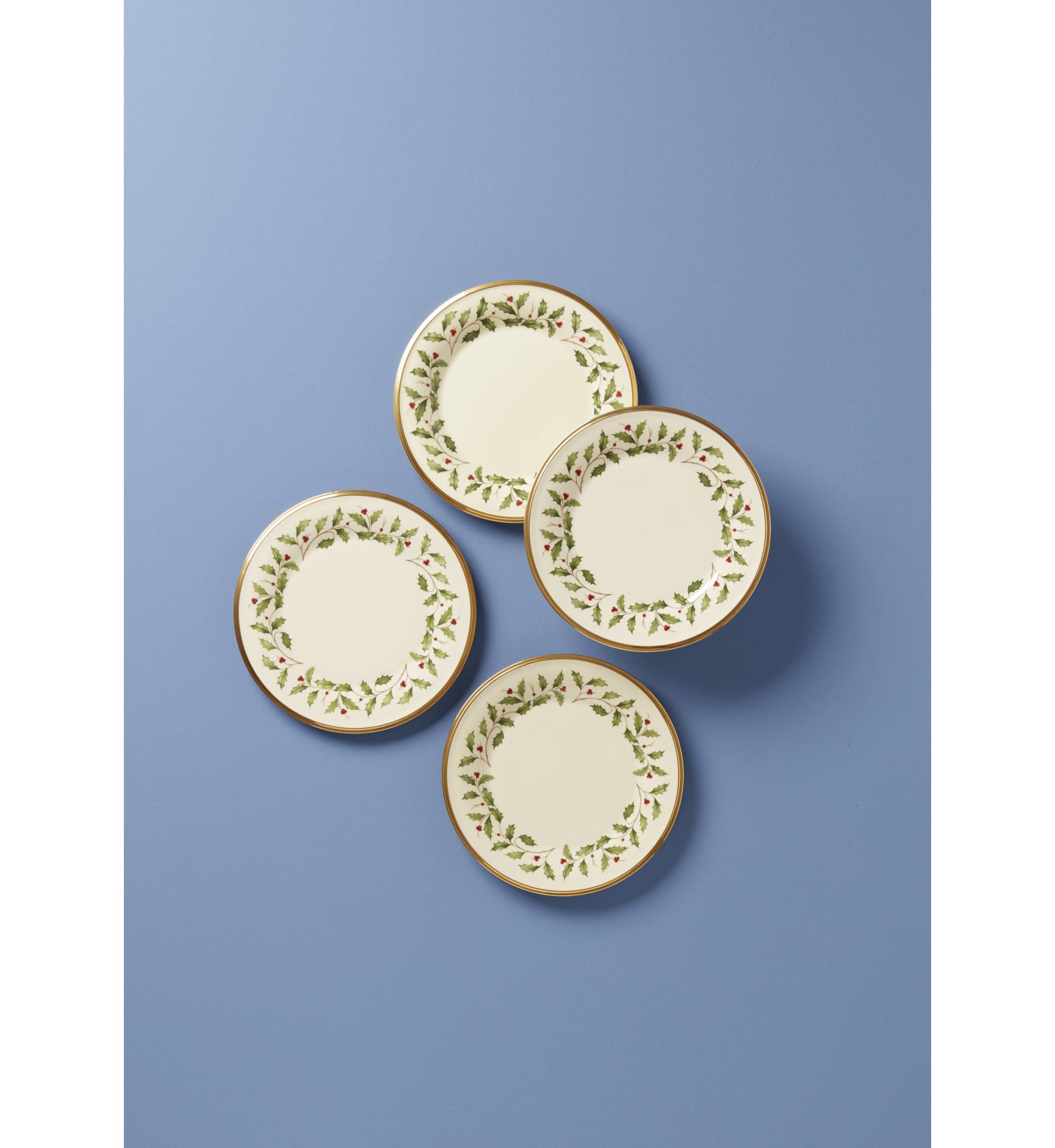 Holiday Dinnerware Salad Plates - Set of 4
