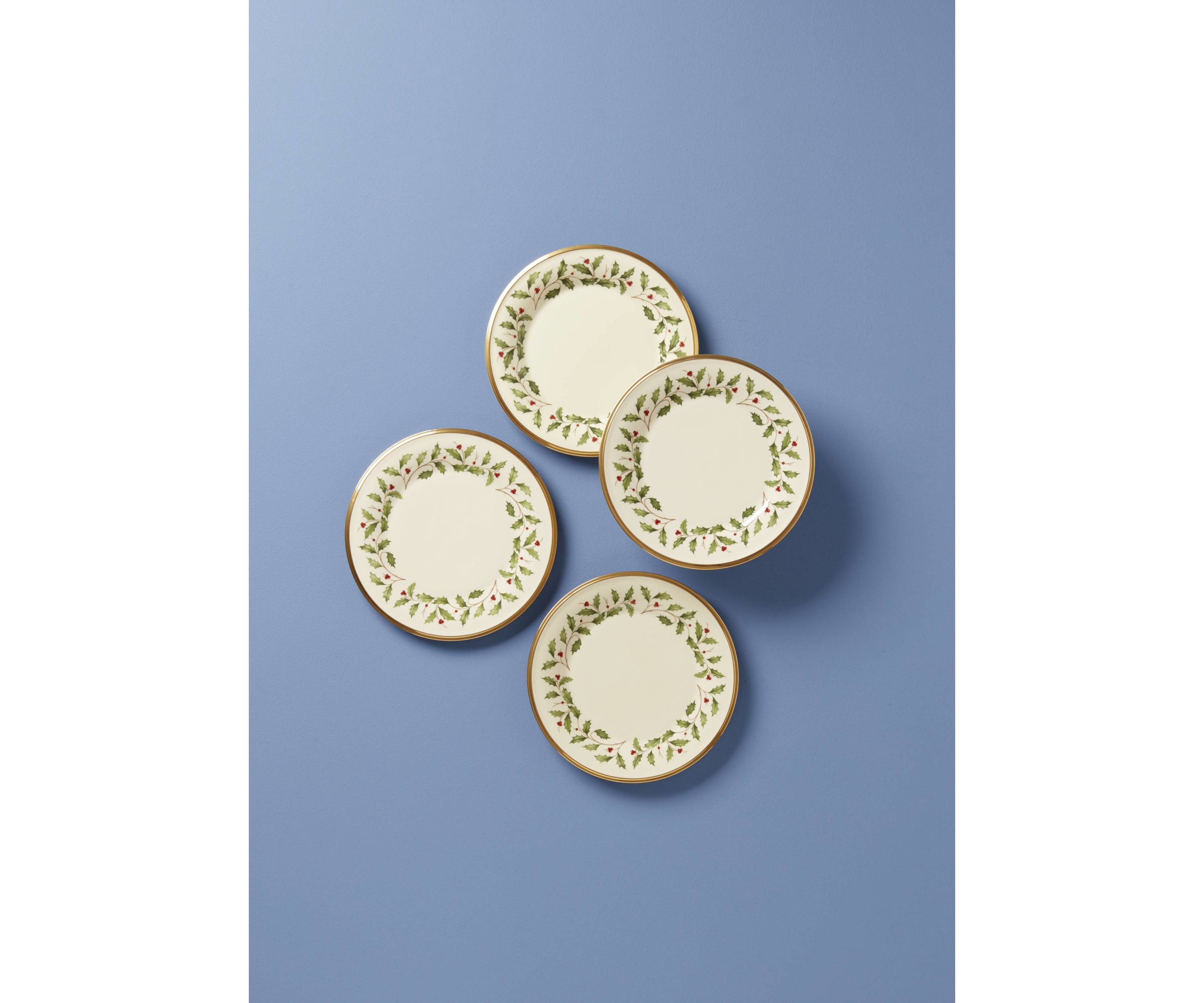 Holiday Dinnerware Salad Plates - Set of 4