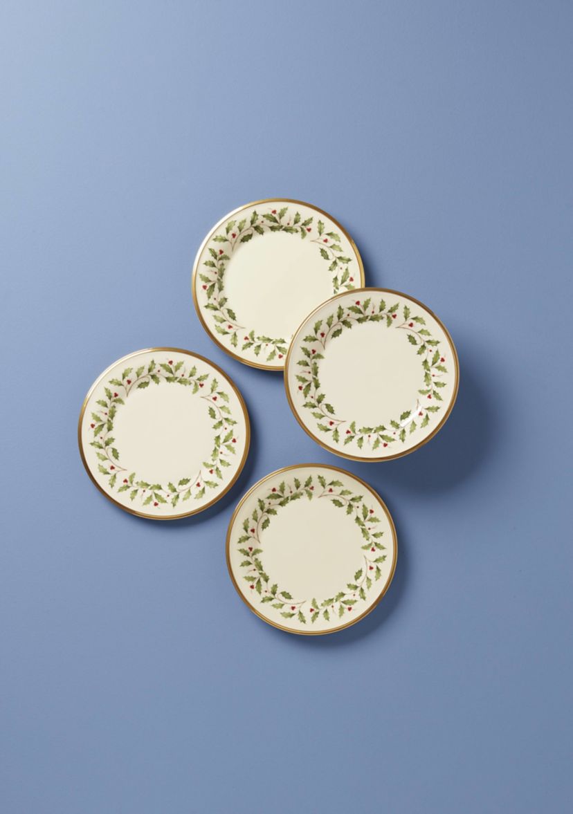Holiday Dinnerware Salad Plates - Set of 4