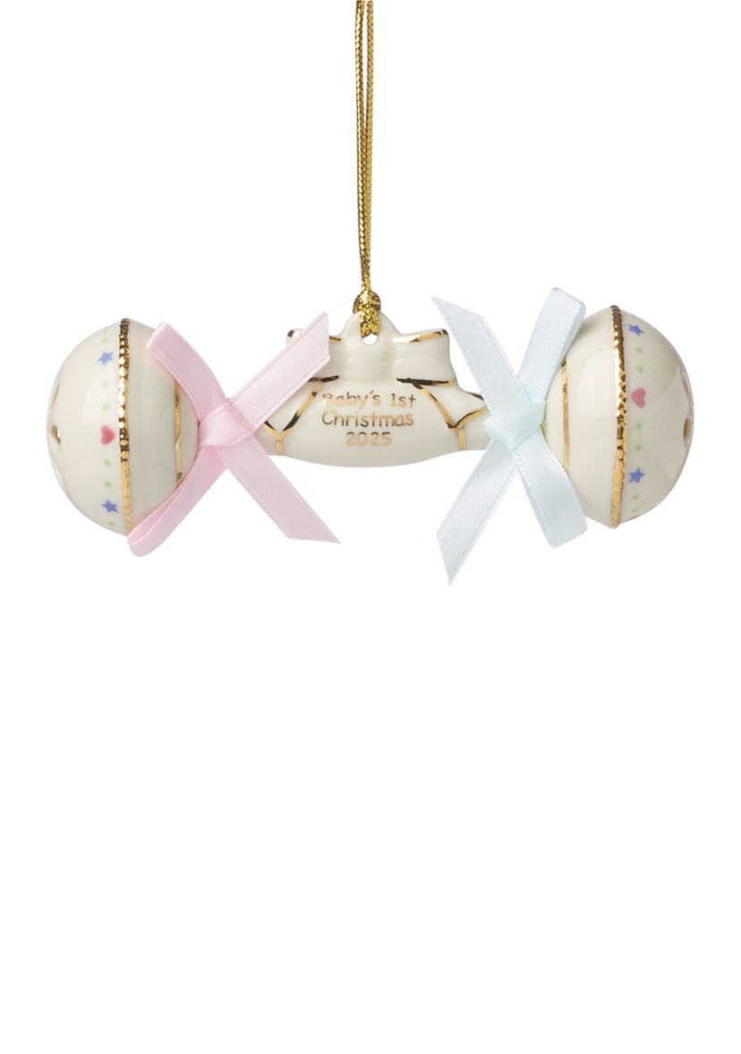 2025 Babys First Christmas Rattle Ornament