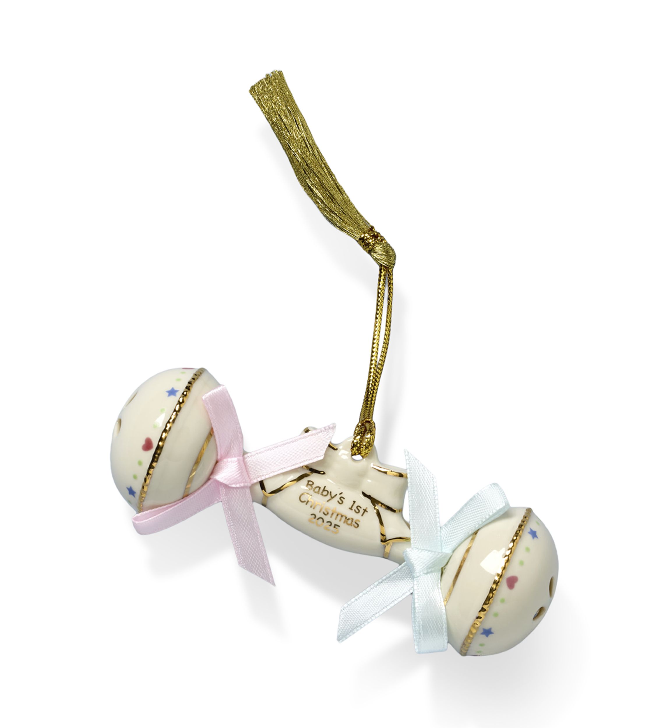 2025 Babys First Christmas Rattle Ornament