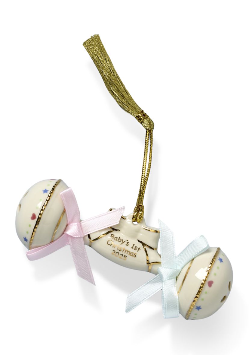 2025 Babys First Christmas Rattle Ornament