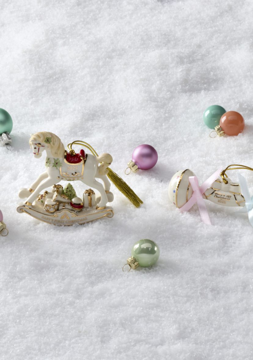 2025 Babys First Christmas Rattle Ornament