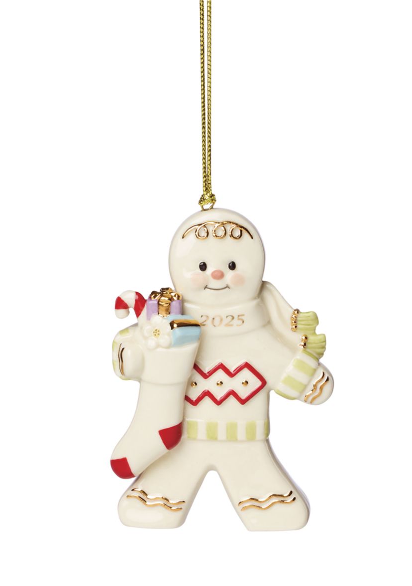 2025 Gingerbread with Stocking Ornament