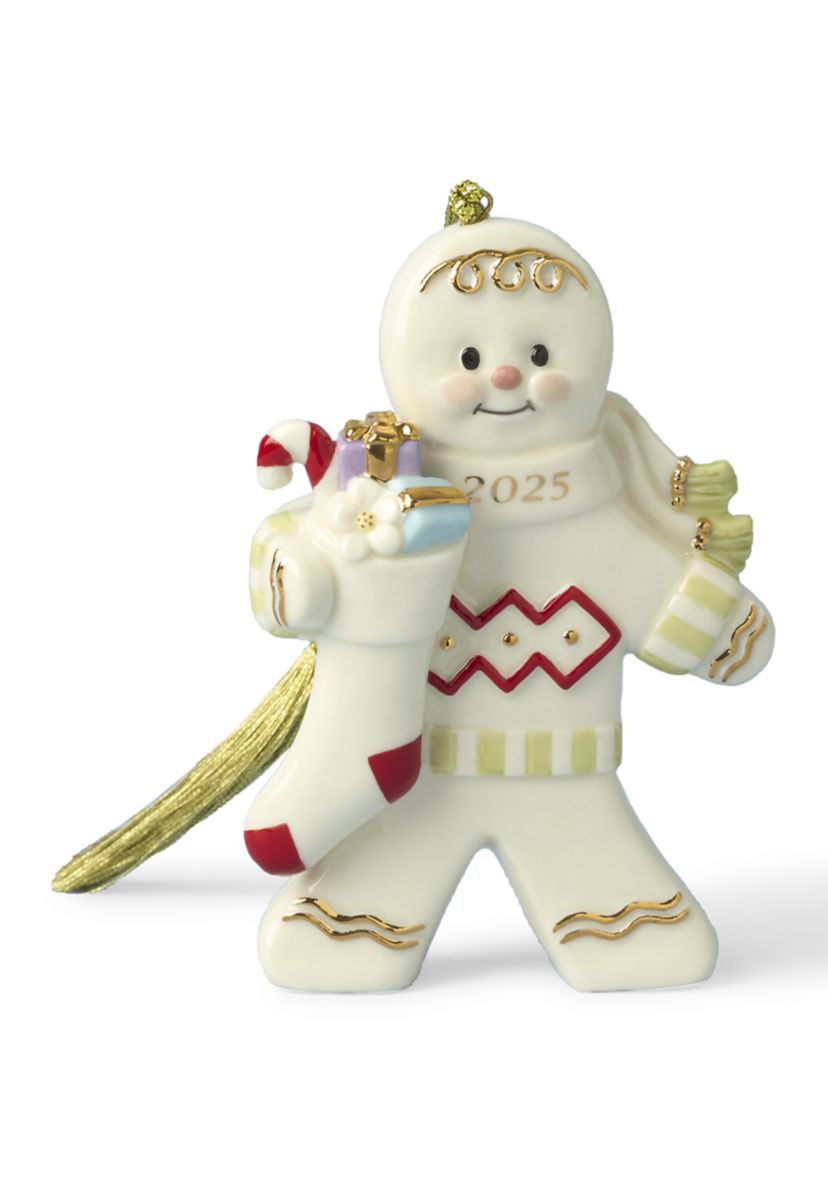 2025 Gingerbread with Stocking Ornament