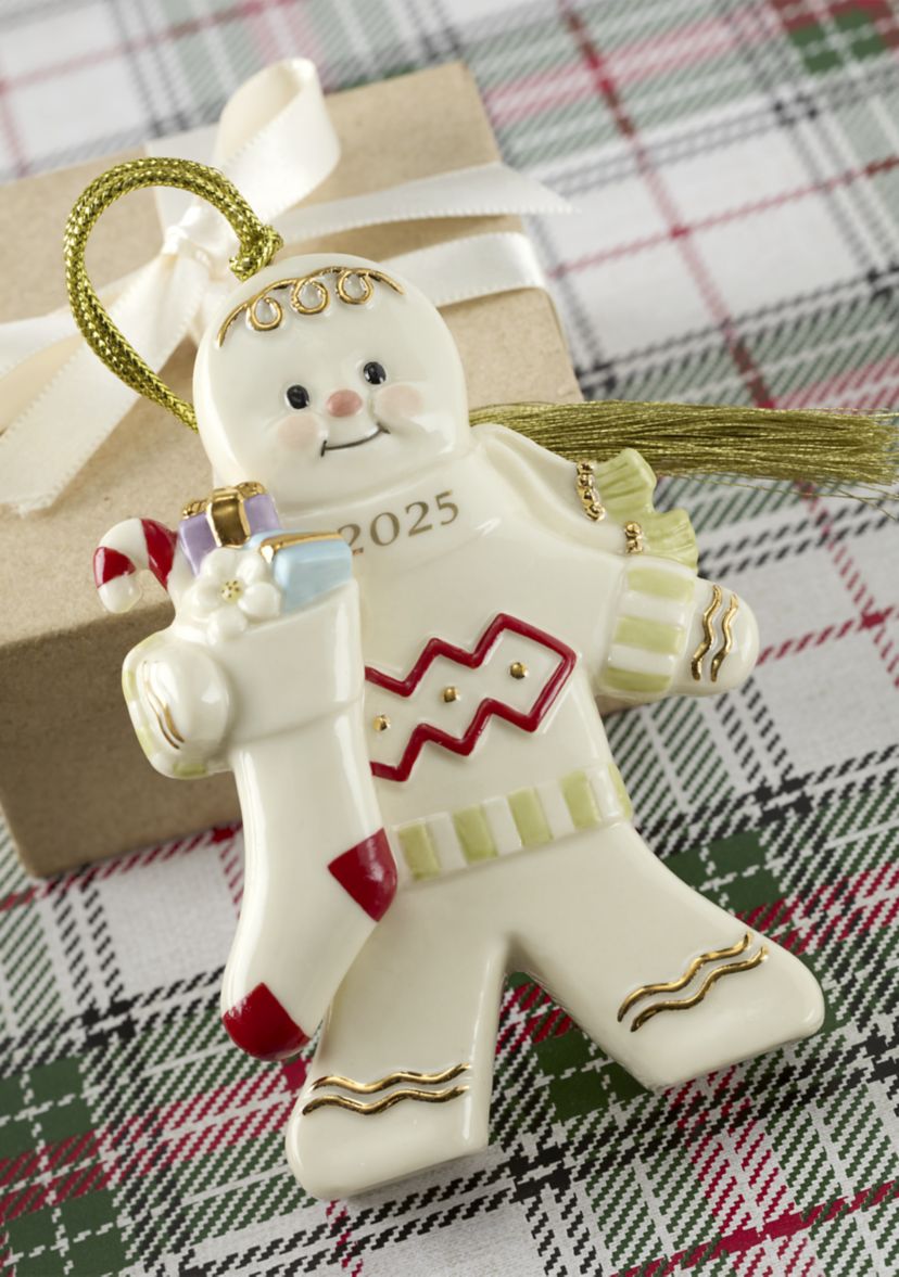 2025 Gingerbread with Stocking Ornament