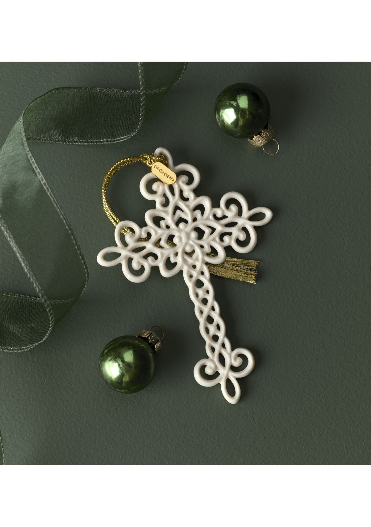 2025 Snow Fantasies Cross Ornament