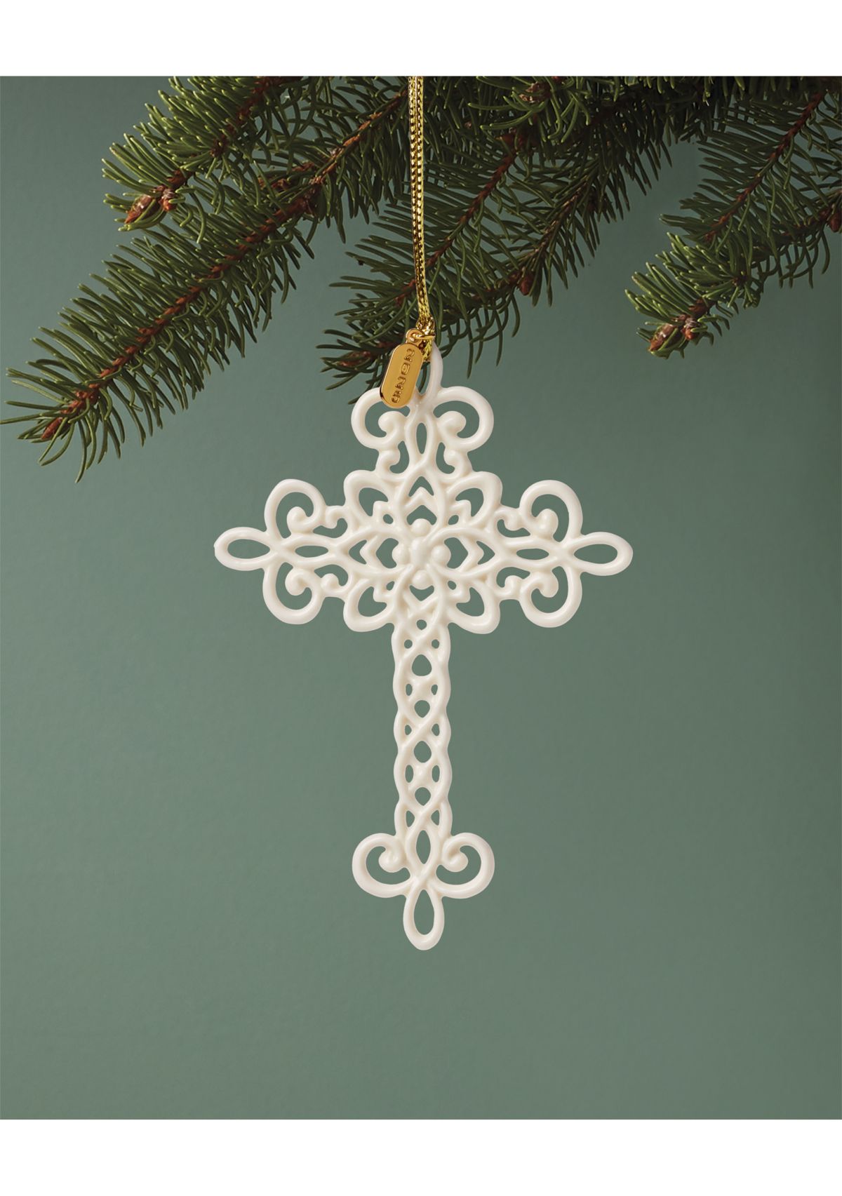 2025 Snow Fantasies Cross Ornament