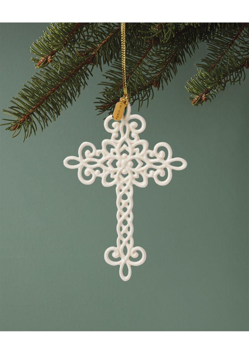 2025 Snow Fantasies Cross Ornament