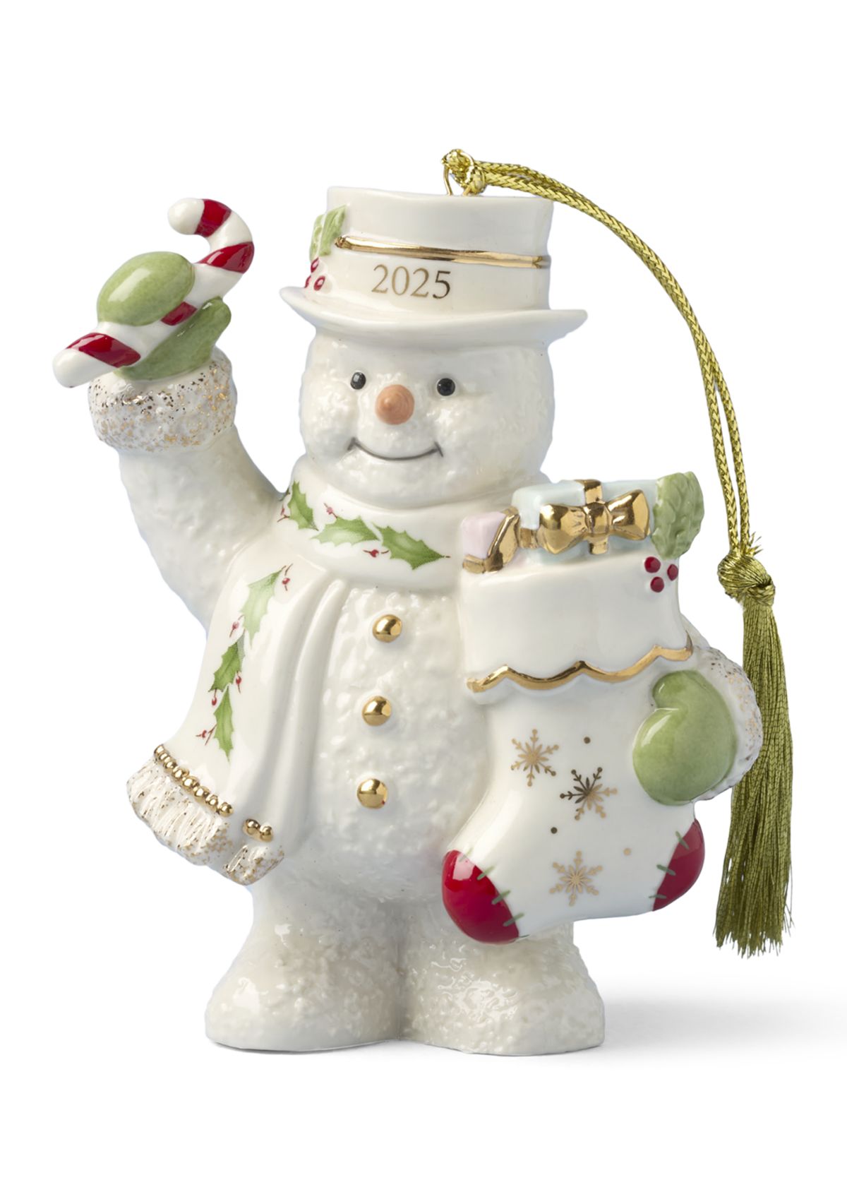 2025 Snowman with Stocking Ornament