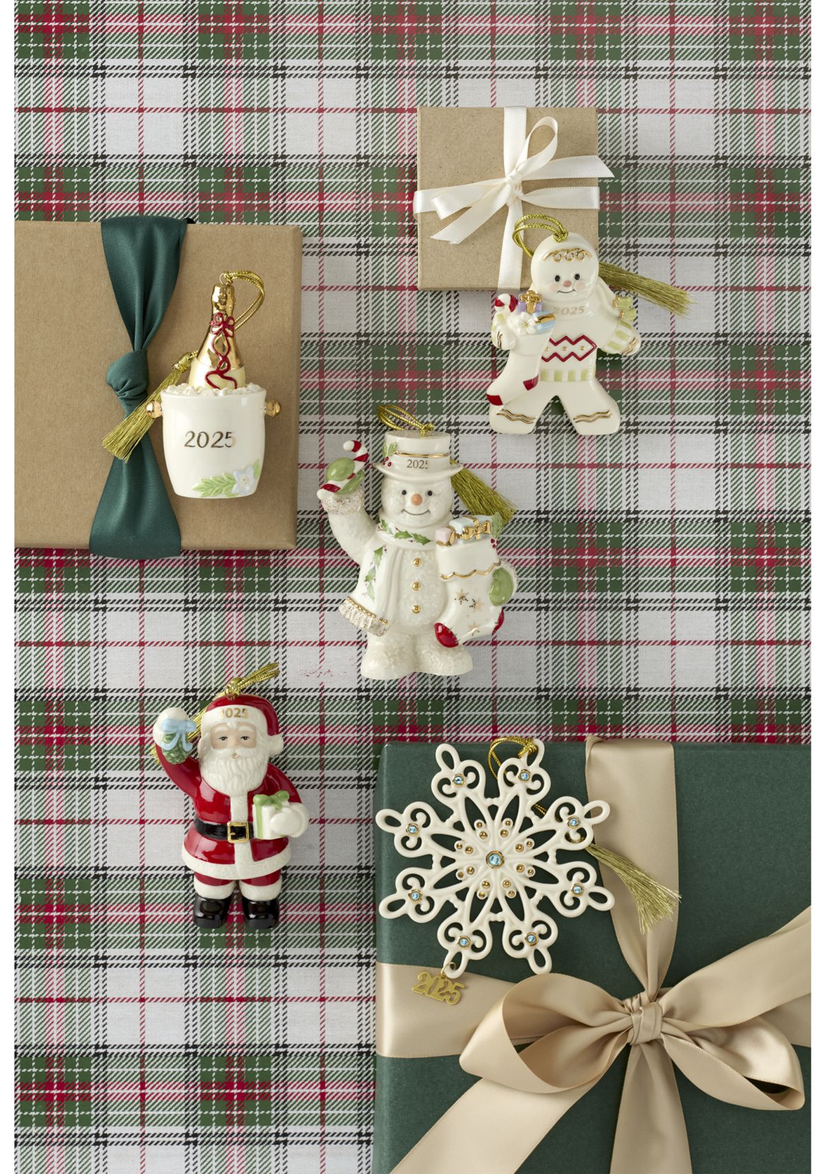 2025 Snowman with Stocking Ornament