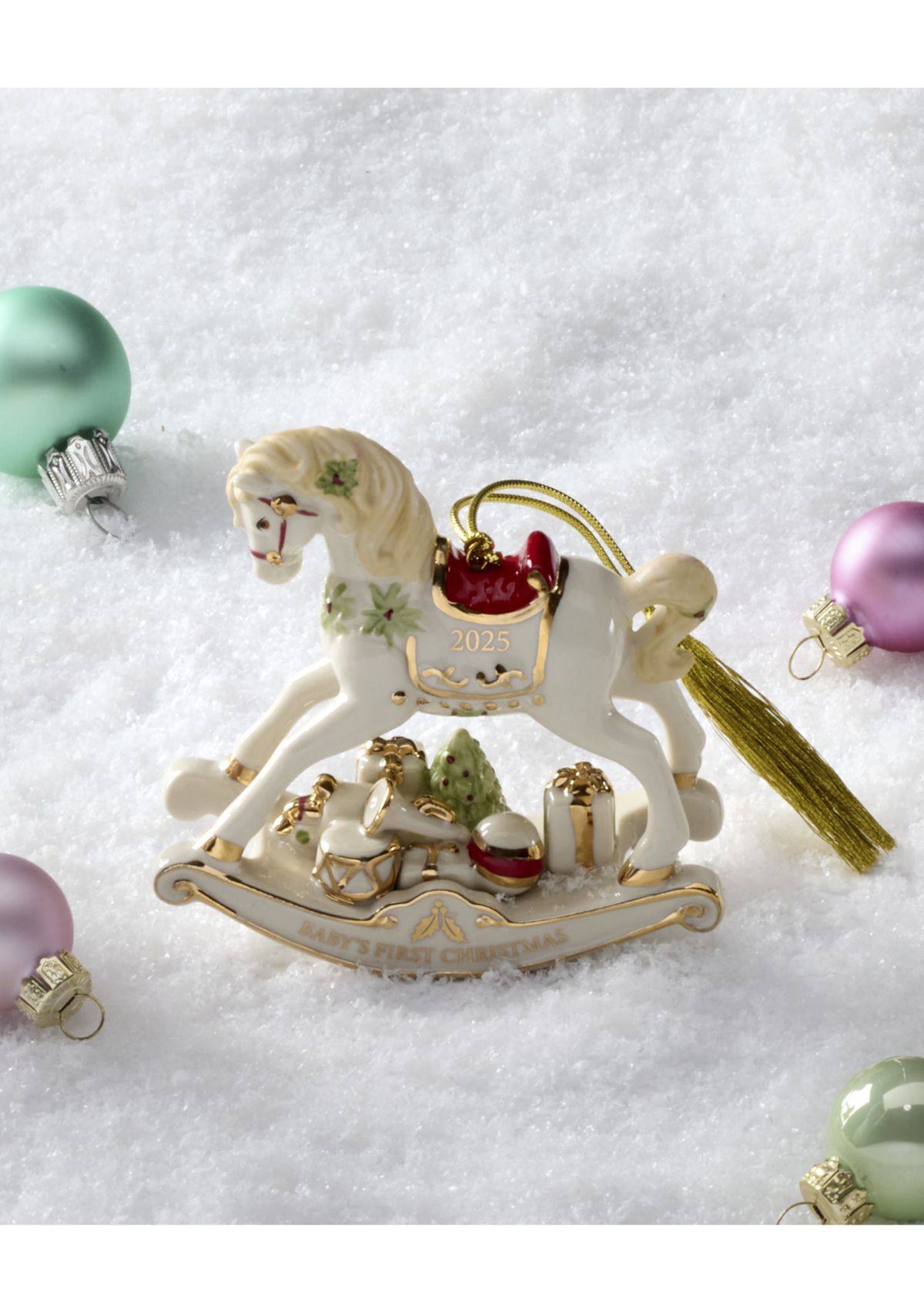 2025 Babys First Christmas Rocking Ornament