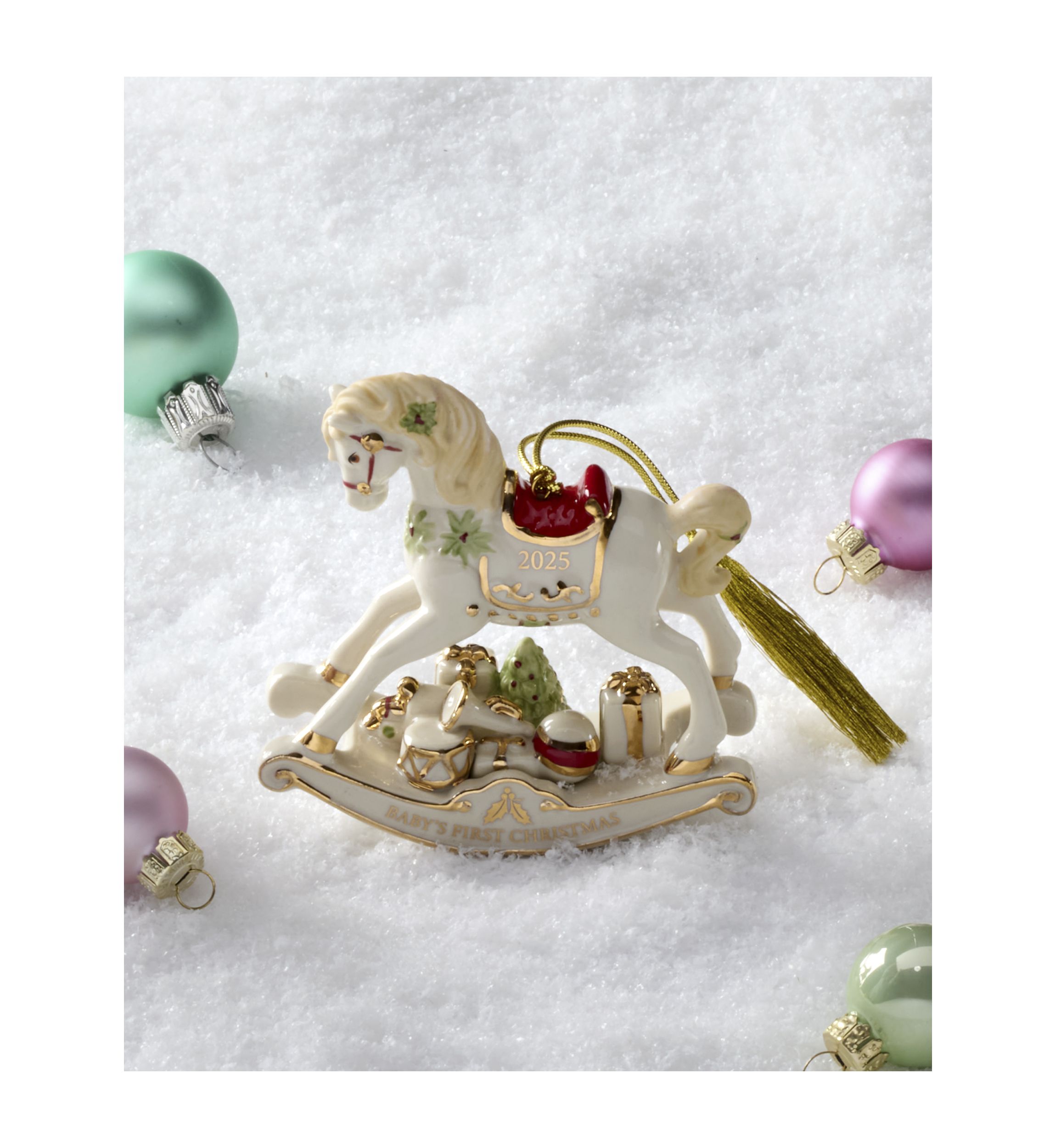 2025 Babys First Christmas Rocking Ornament