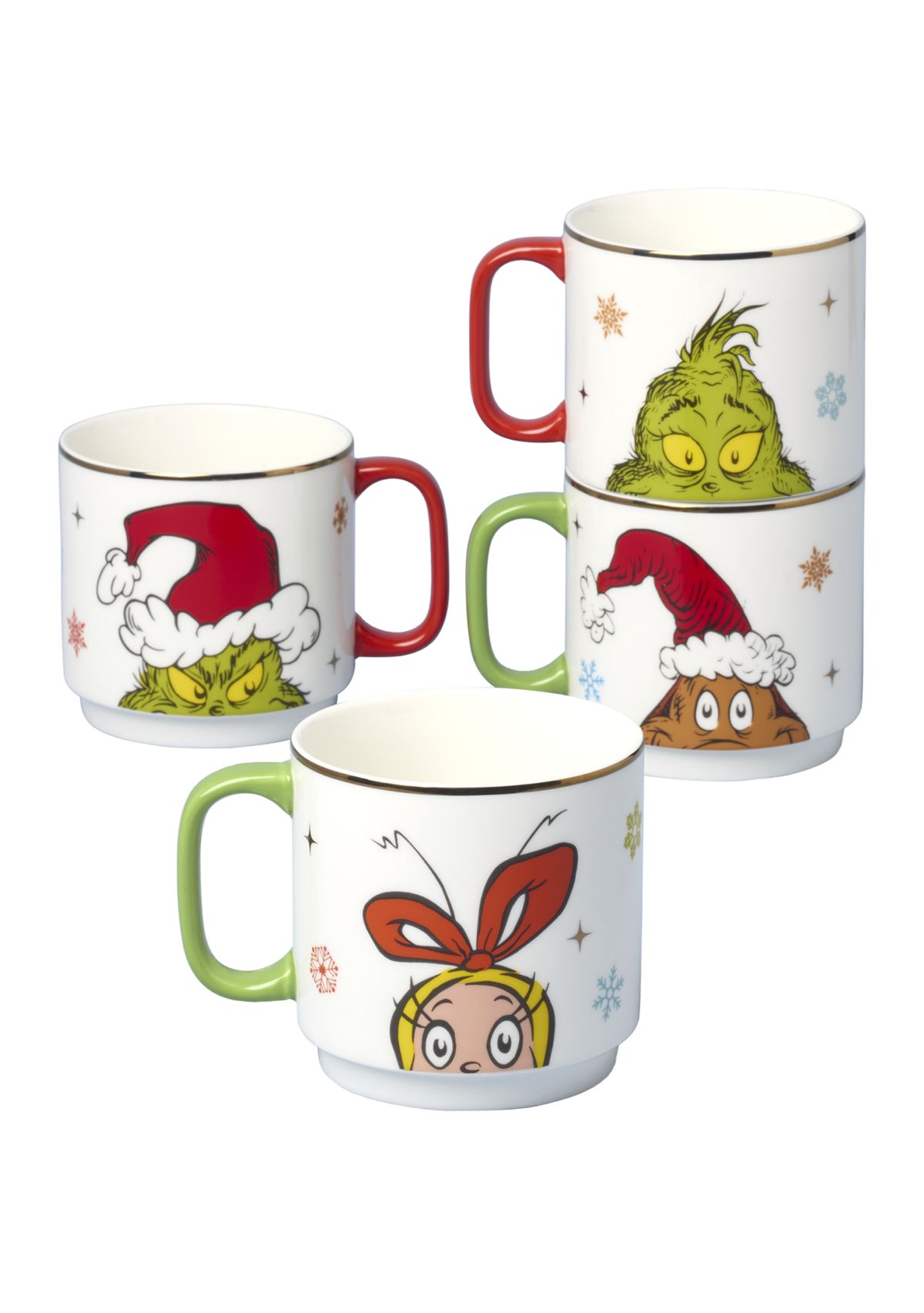 Grinch Stackable Mug Set