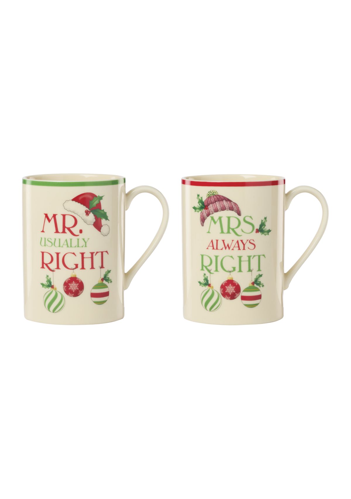 Mr. and Mrs. Set of 2 Mugs