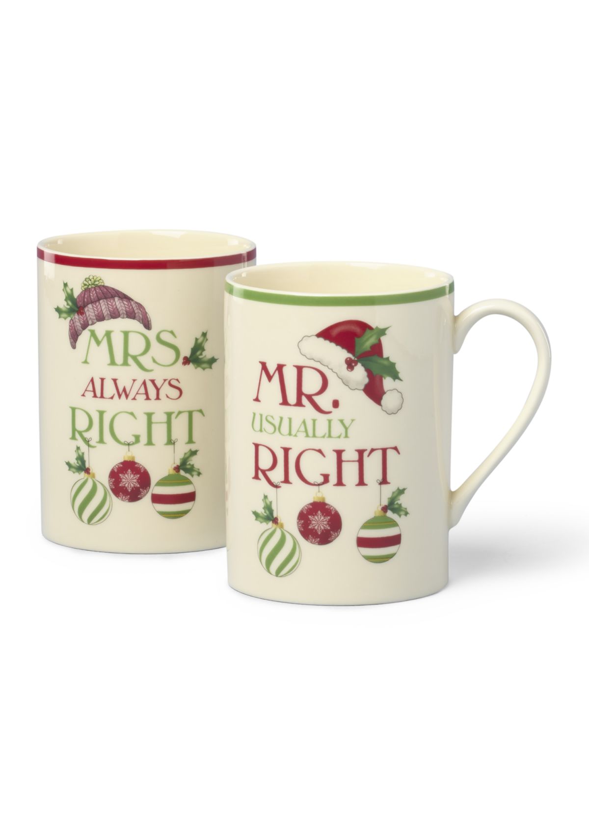 Mr. and Mrs. Set of 2 Mugs