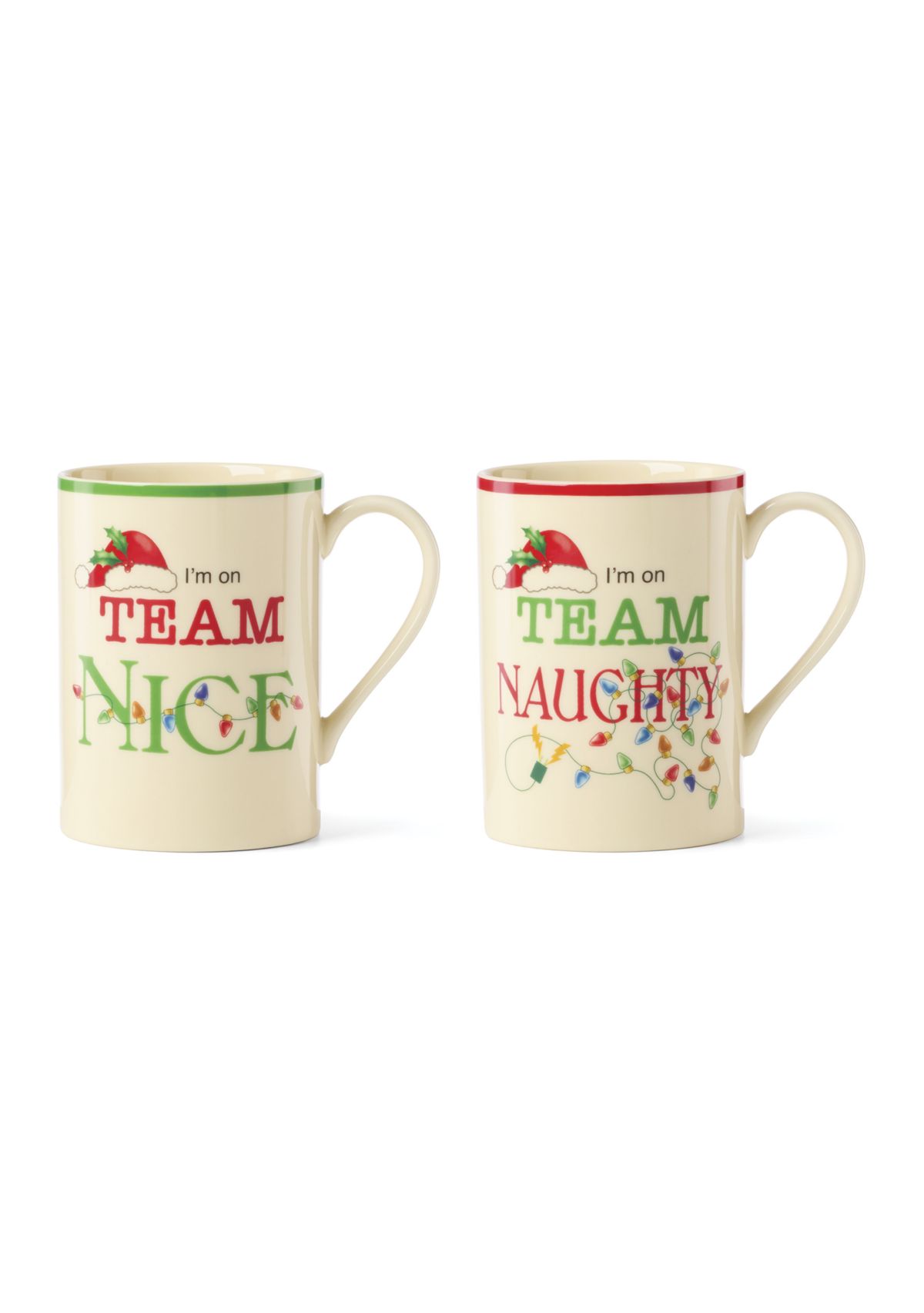 Naughty and Nice 2-Piece Mug Set