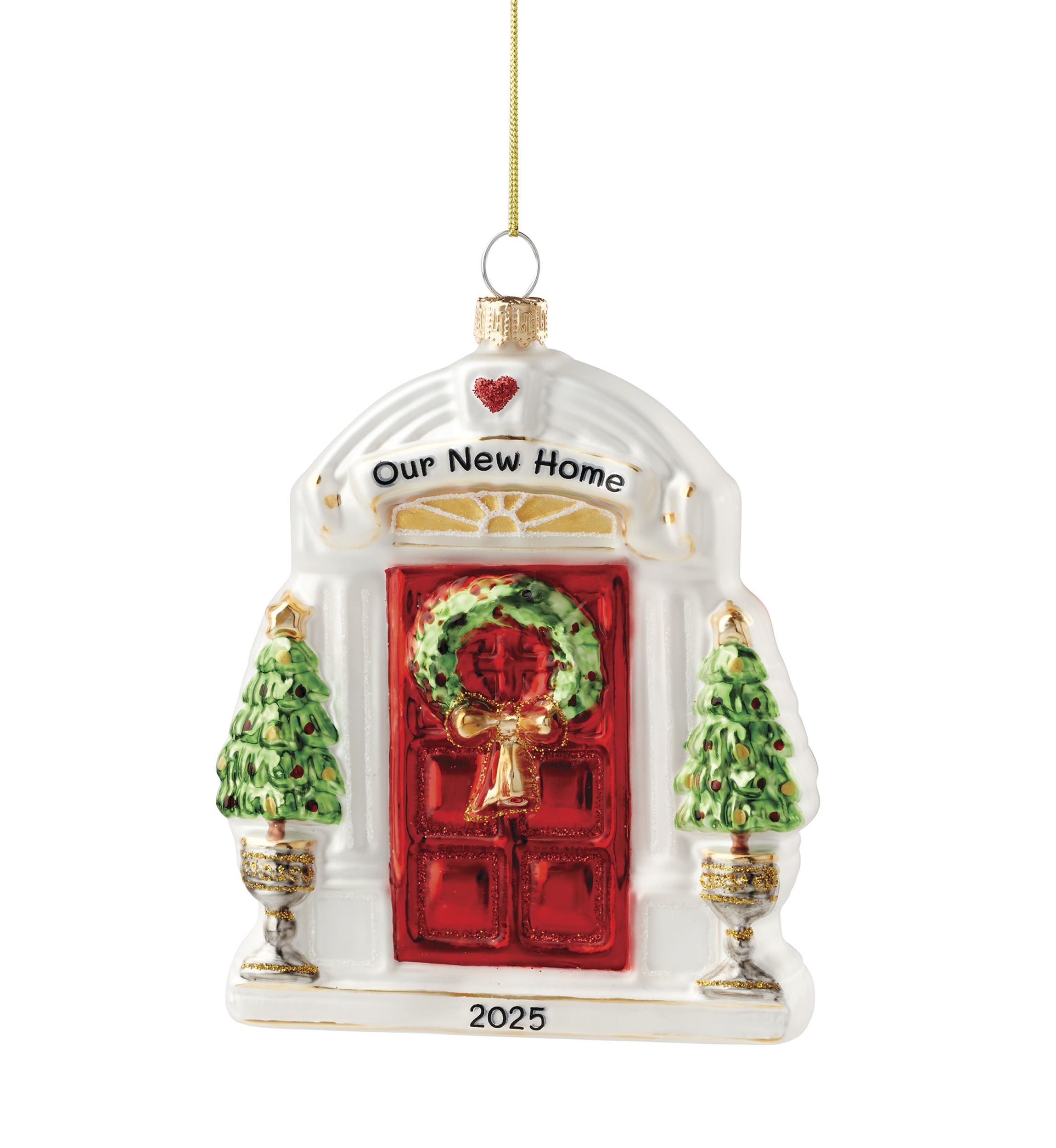 2025 Our New Home Blown Glass Ornament 