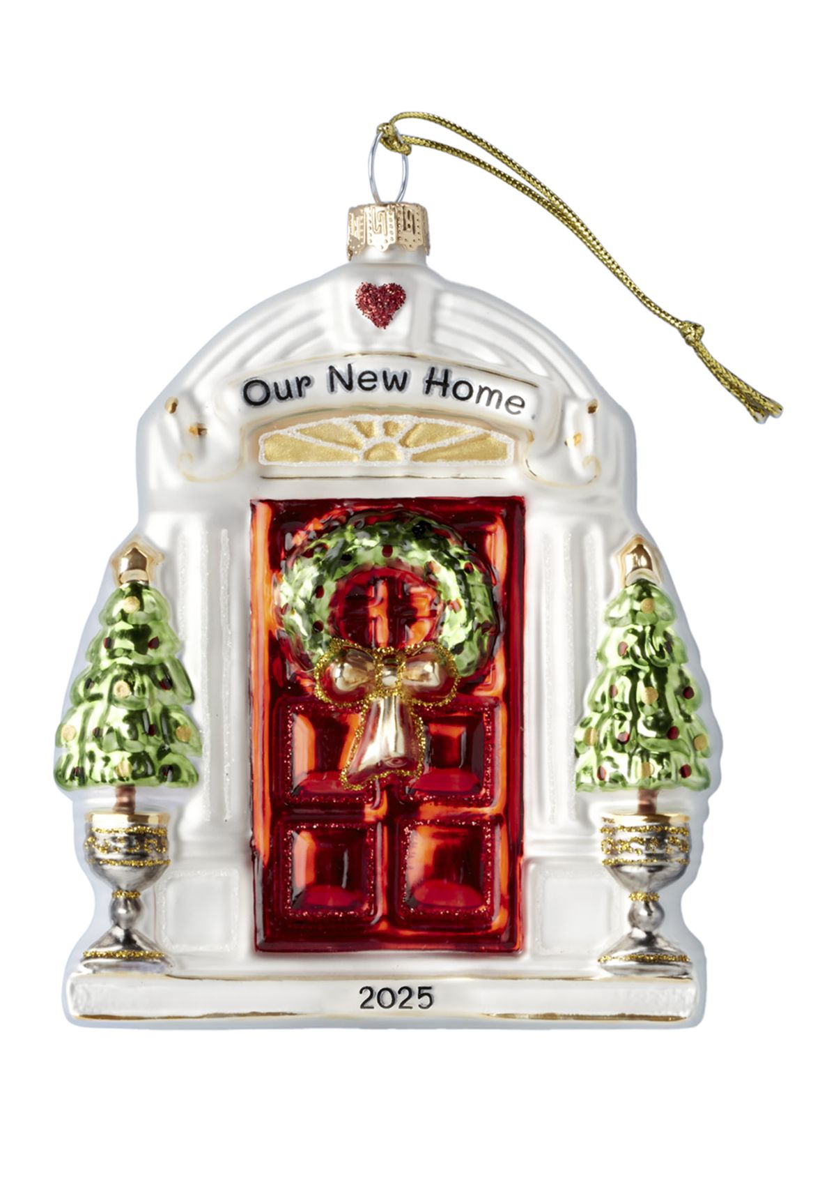 2025 Our New Home Blown Glass Ornament 