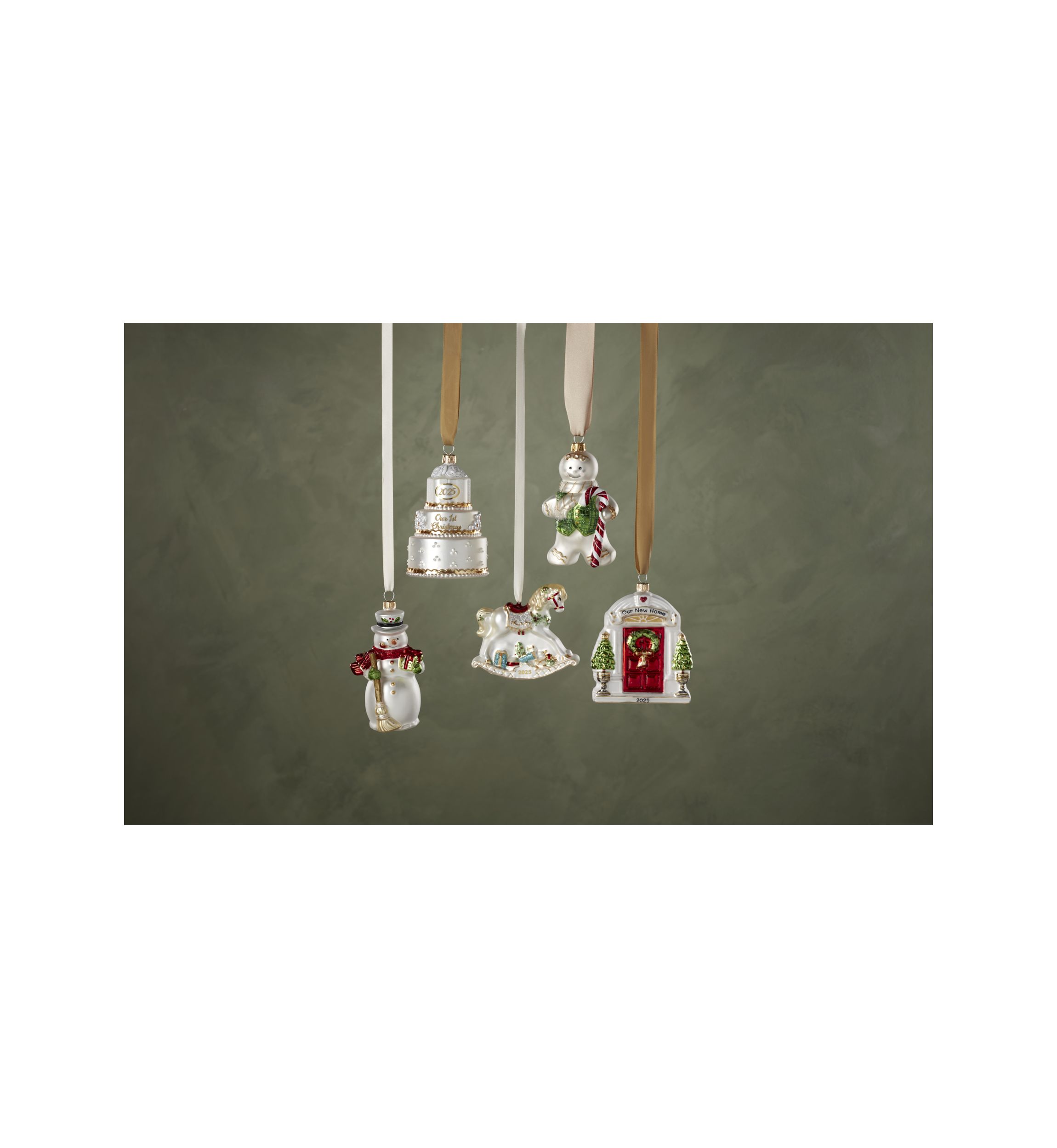 2025 Our New Home Blown Glass Ornament 