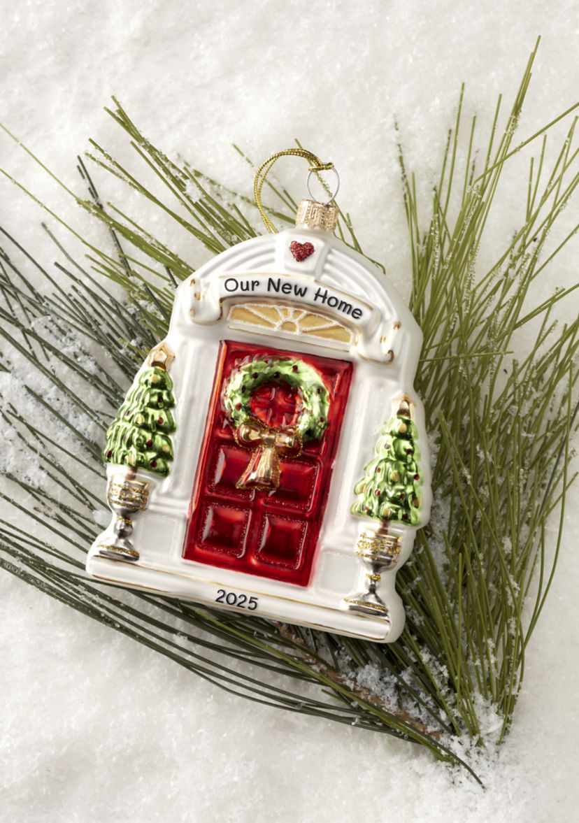 2025 Our New Home Blown Glass Ornament 