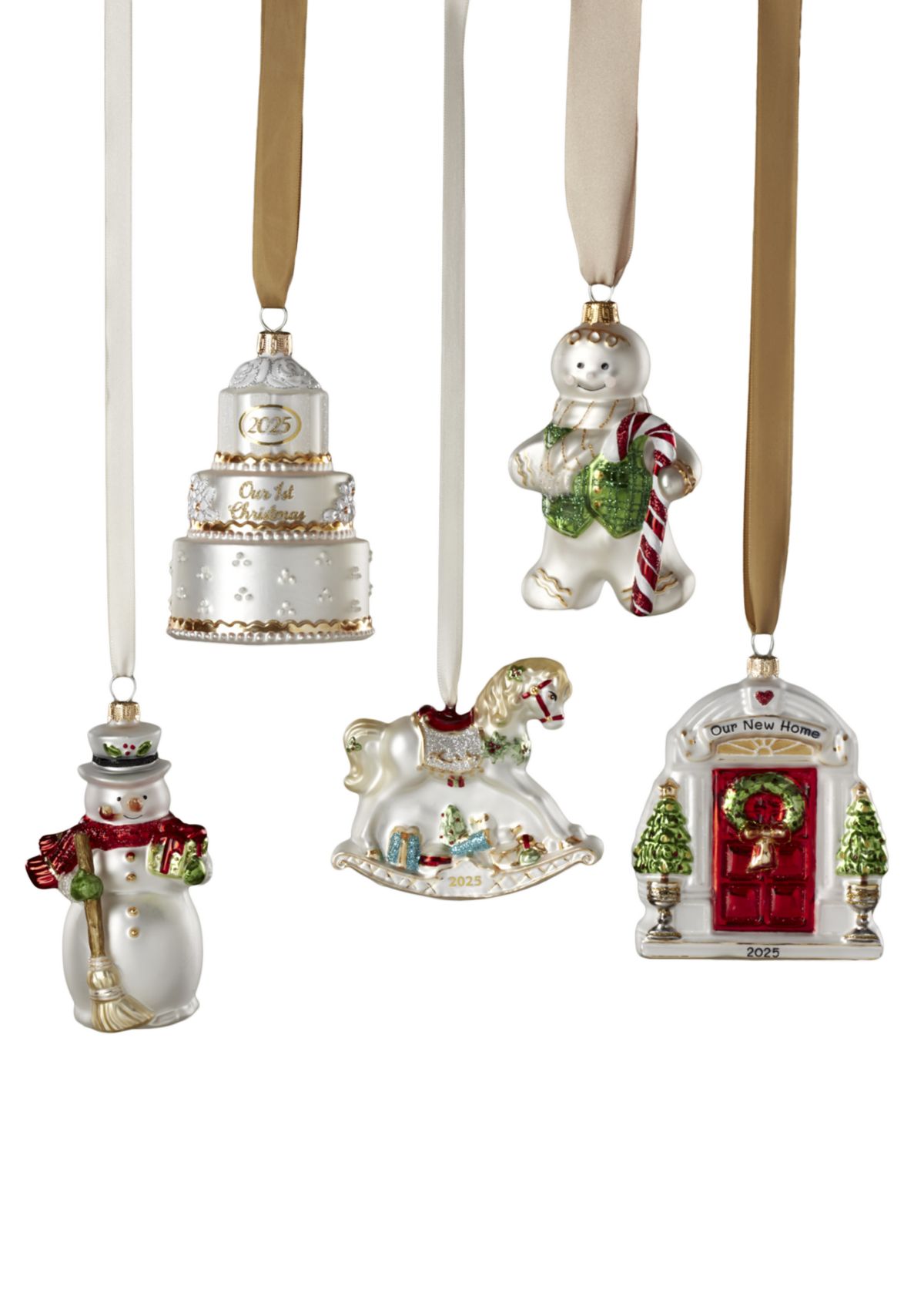 2025 Blown Glass Babys First Christmas Ornament