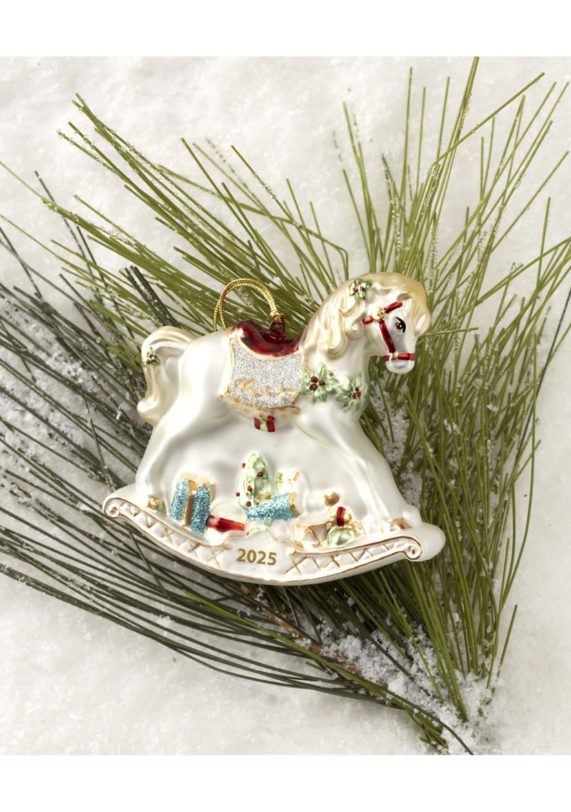 2025 Blown Glass Babys First Christmas Ornament