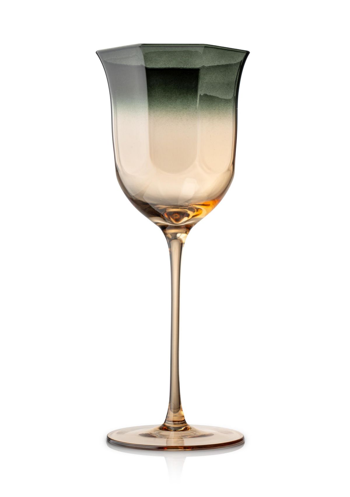 Ombre Colored Wine Glass