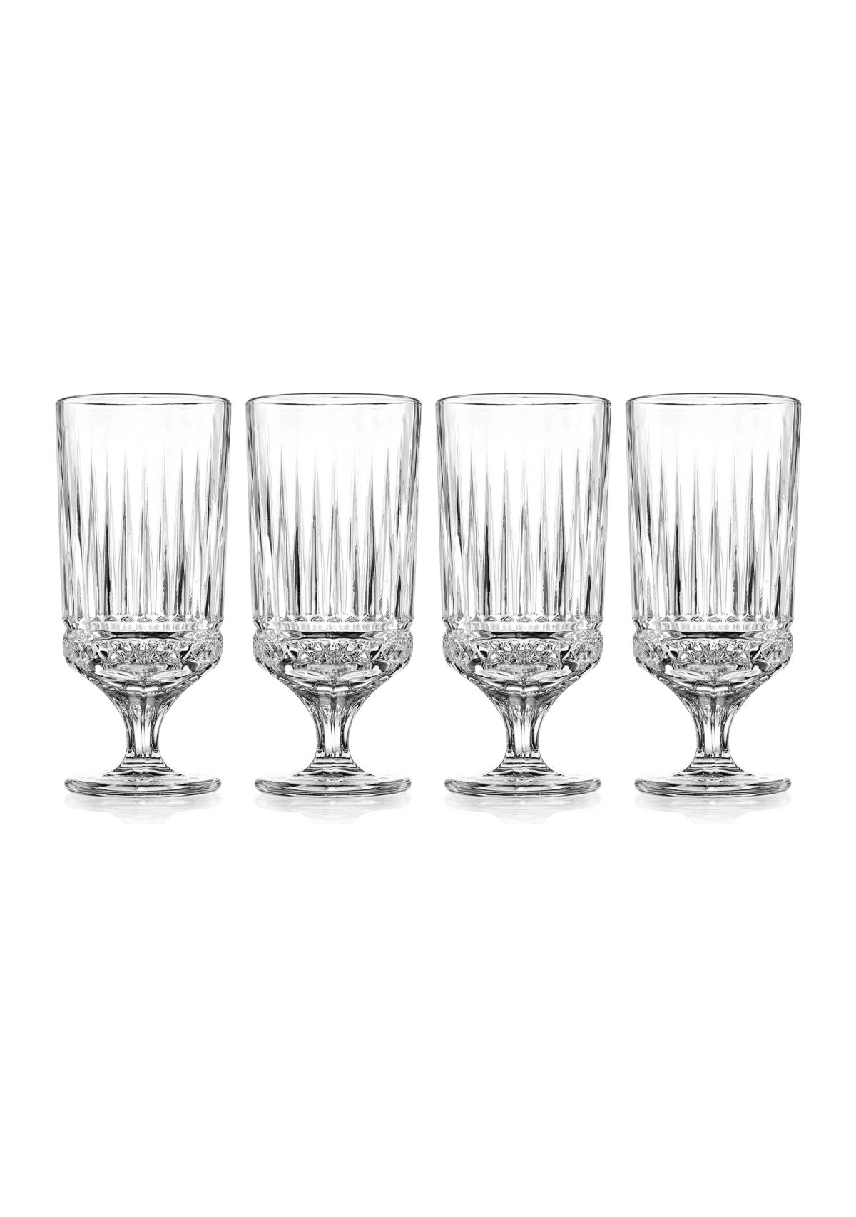 Crystal Set of 4 Iced Beverage Glasses