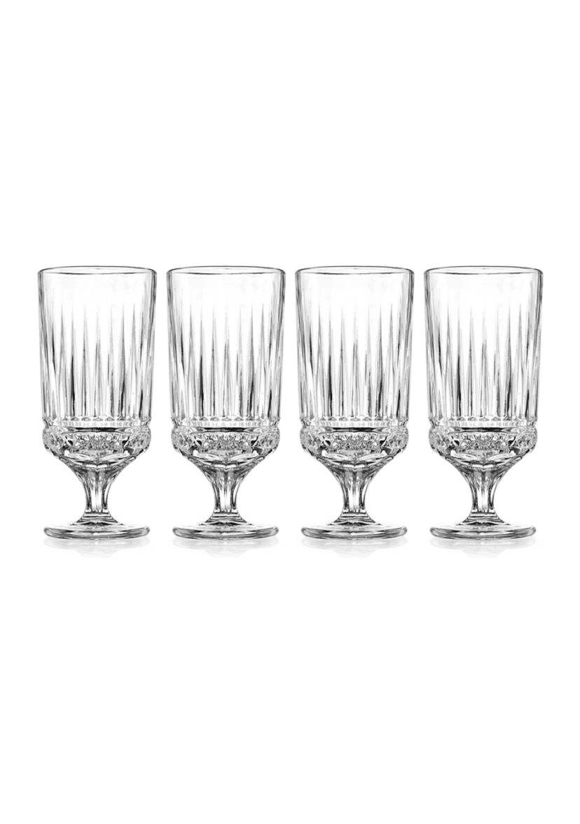 Crystal Set of 4 Iced Beverage Glasses