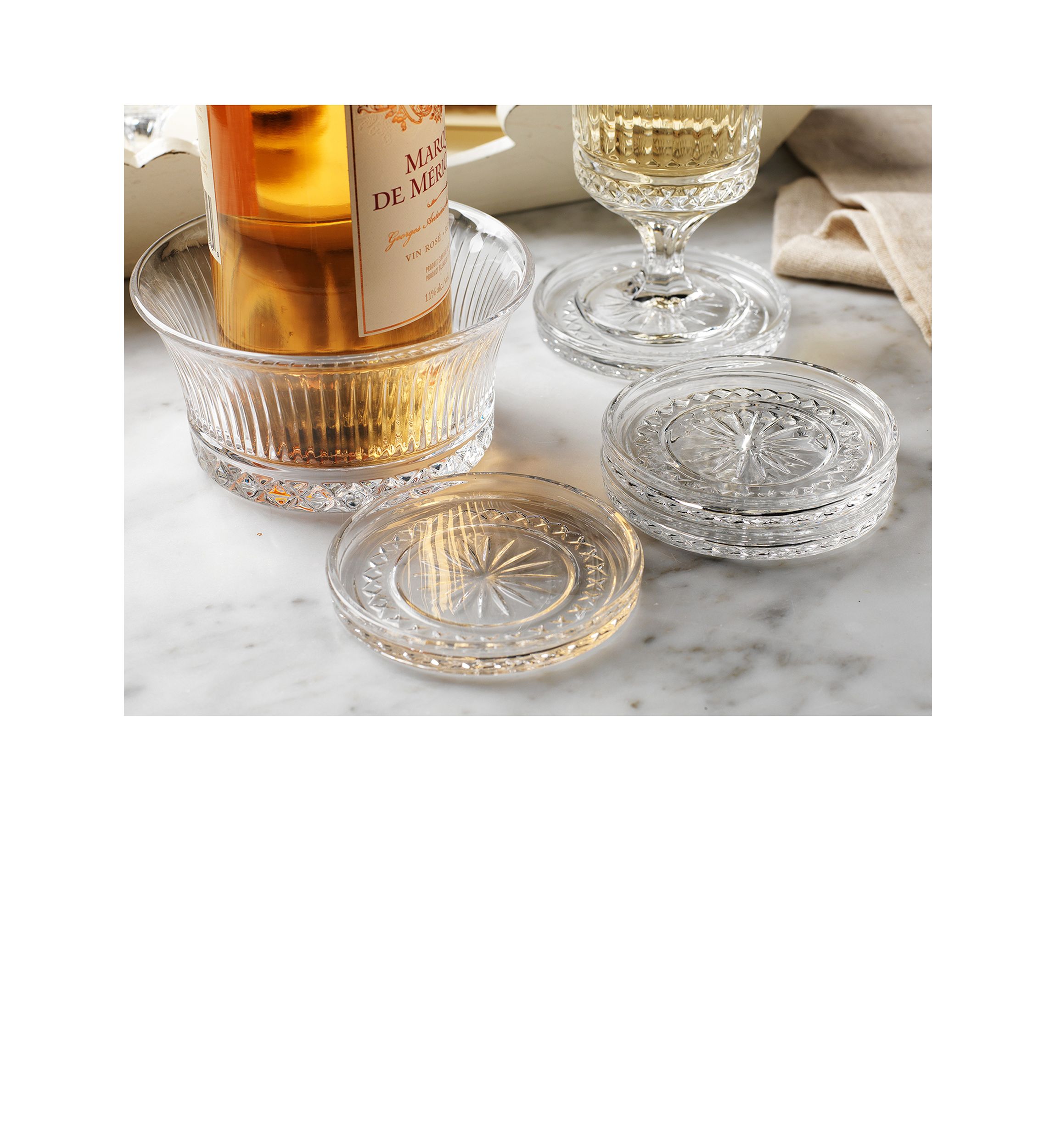 Crystal Wine Coasters